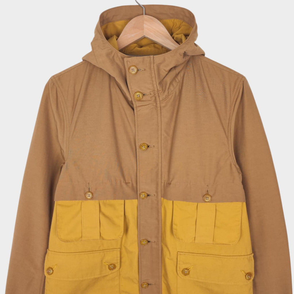 MR.OLIVE Men's Made in Japan Yellow/Beige 60/40 Cotton Nylon Mountain Parka Jacket