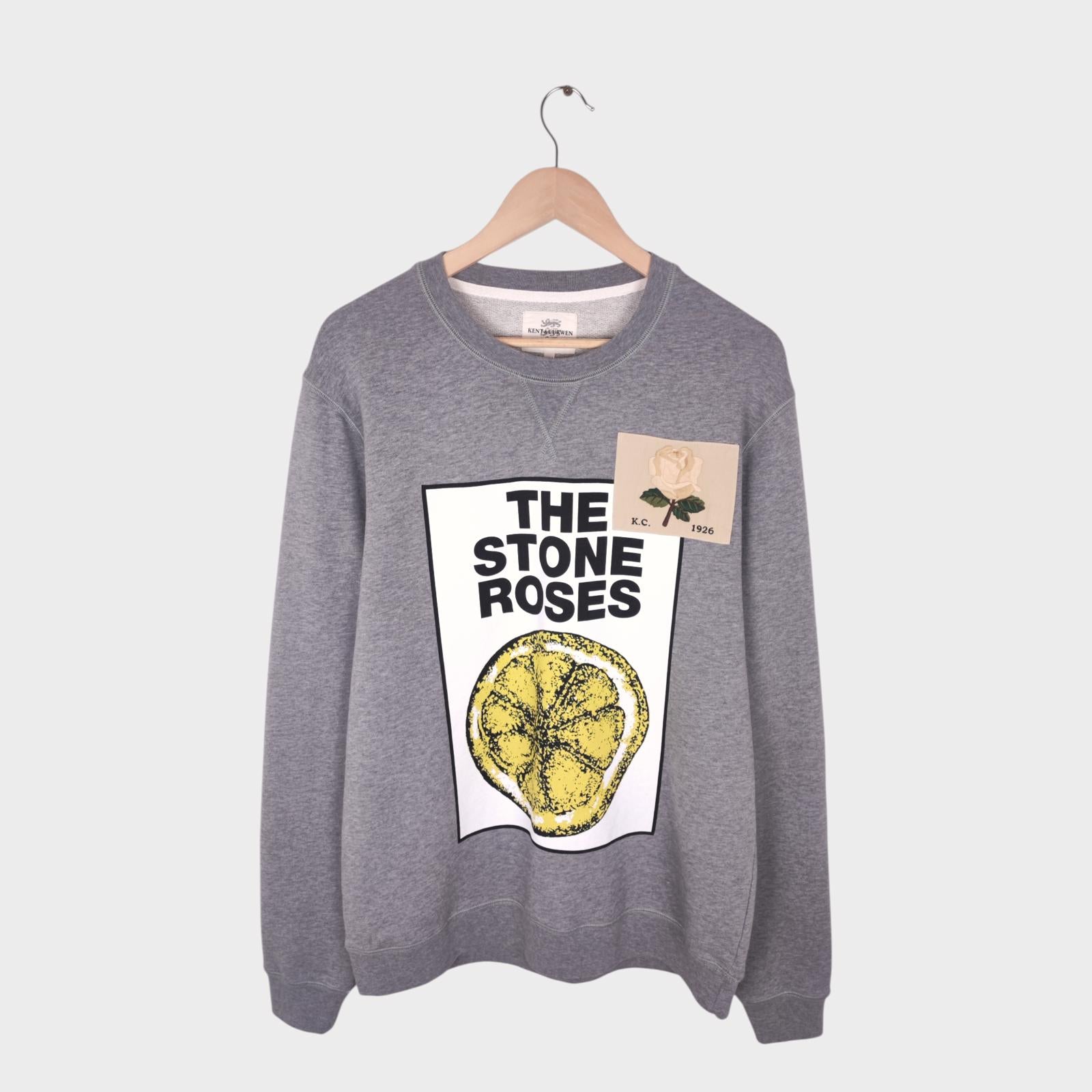KENT & CURWEN Men's Grey Limited Edition 'The Stone Roses' Sweatshirt