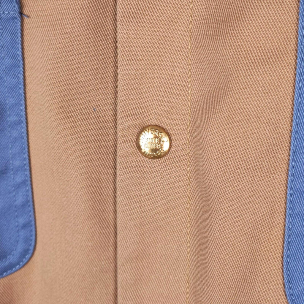UNIVERSAL OVERALL Men's Beige/Blue Chore Jacket