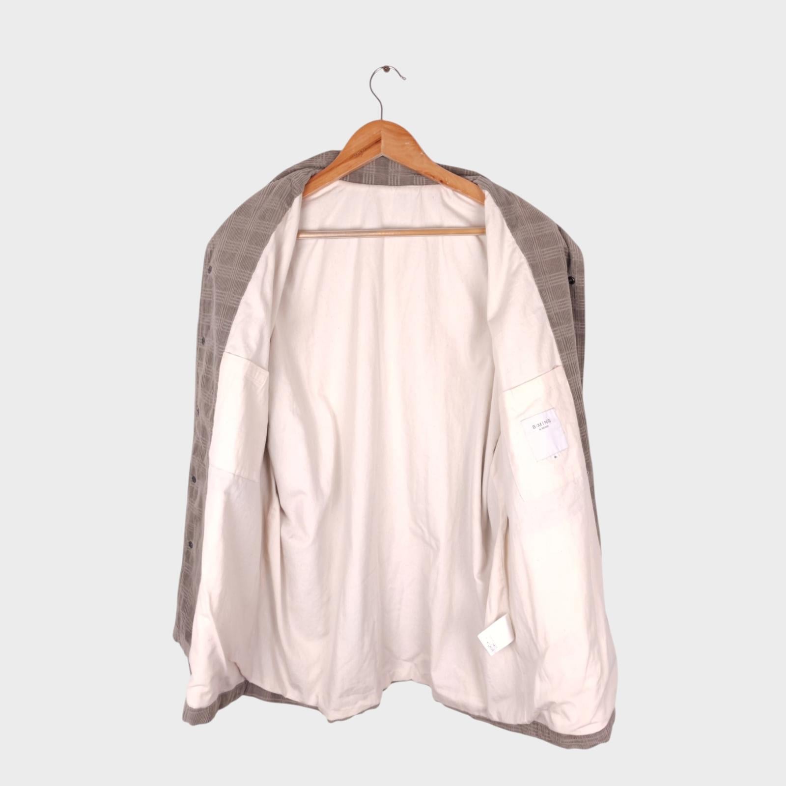 BEAMS B:MING Men's Pale Khaki Corduroy Jacket