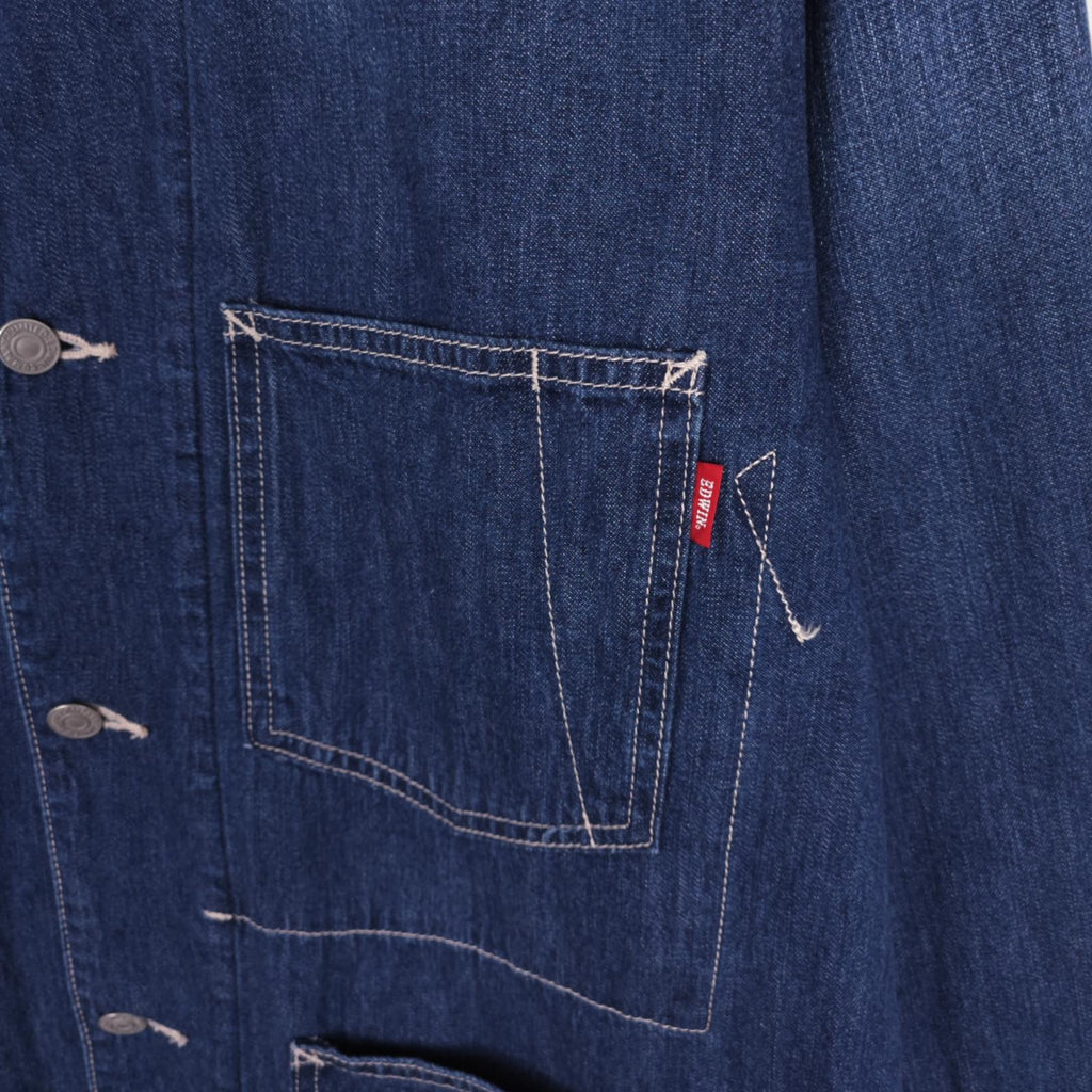 EDWIN Japan Men's Blue Denim Chore Jacket