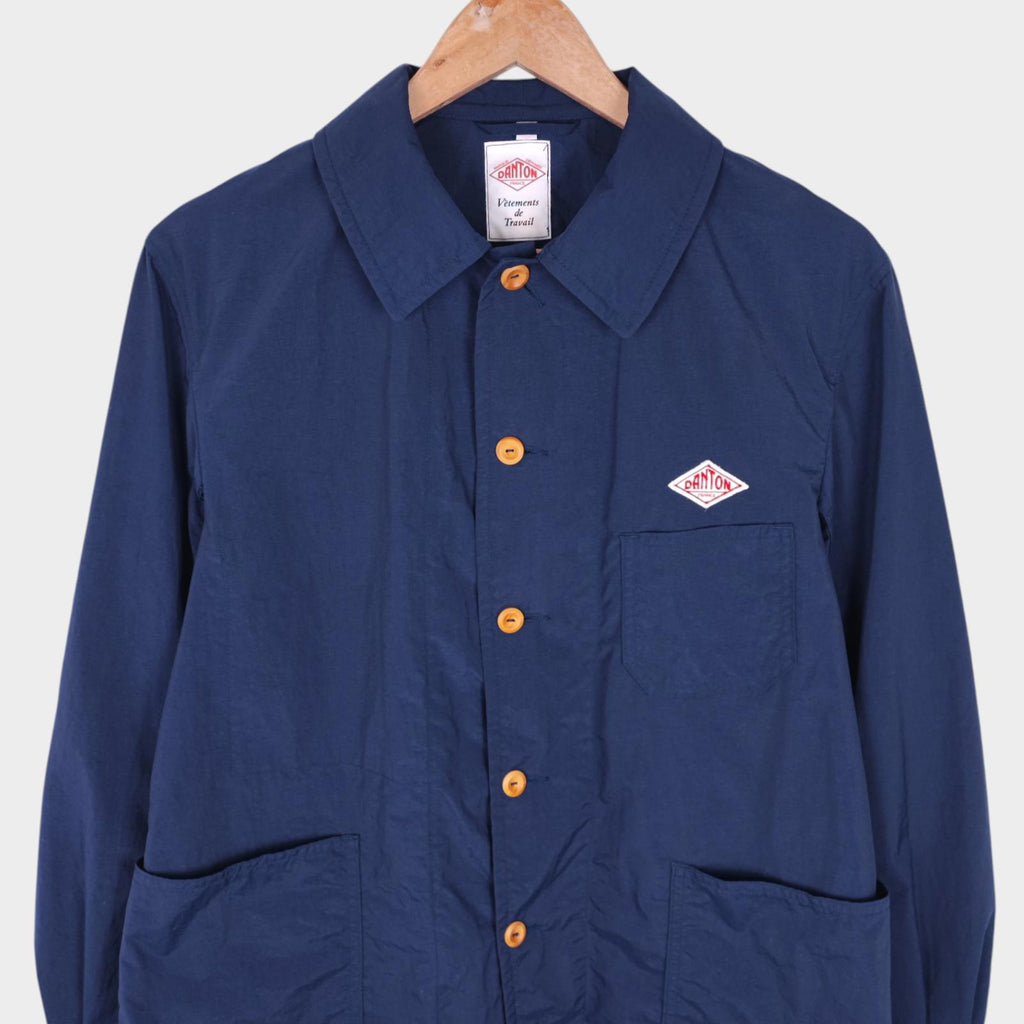DANTON Men's Navy Blue Made in Japan Lightweight Nylon Chore Jacket