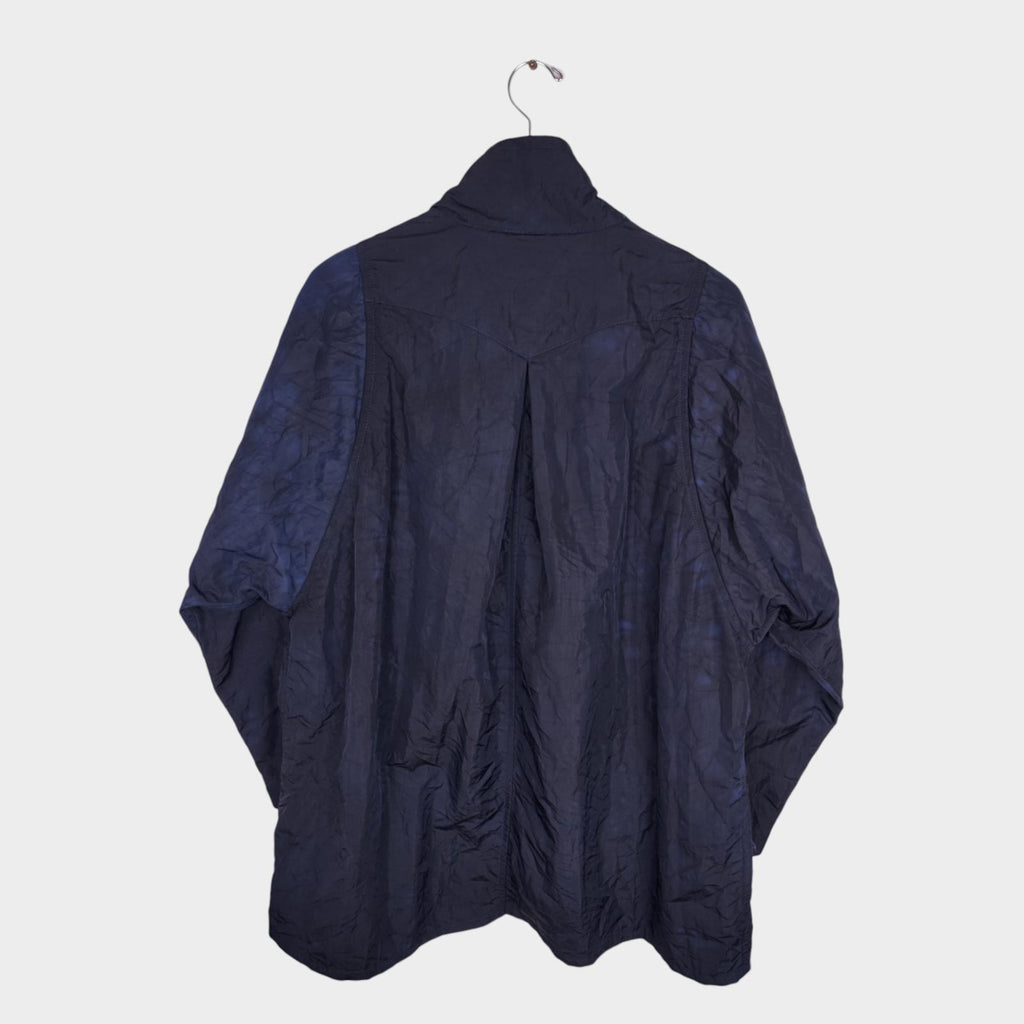 BLUE BLUE JAPAN Men's Made in Japan Indigo Blue Nylon Cape Coat