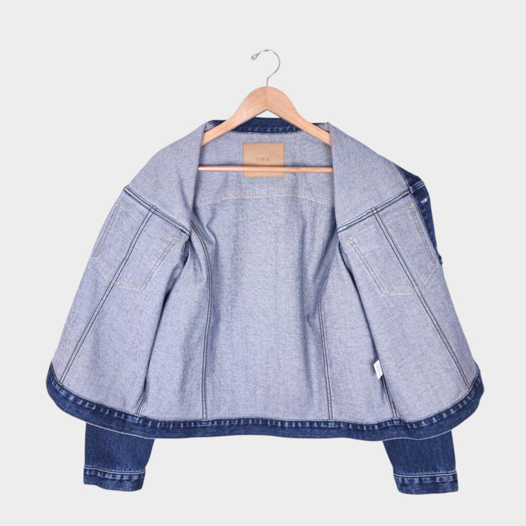EDWIN Japan Men's Blue Cropped Trucker Jacket