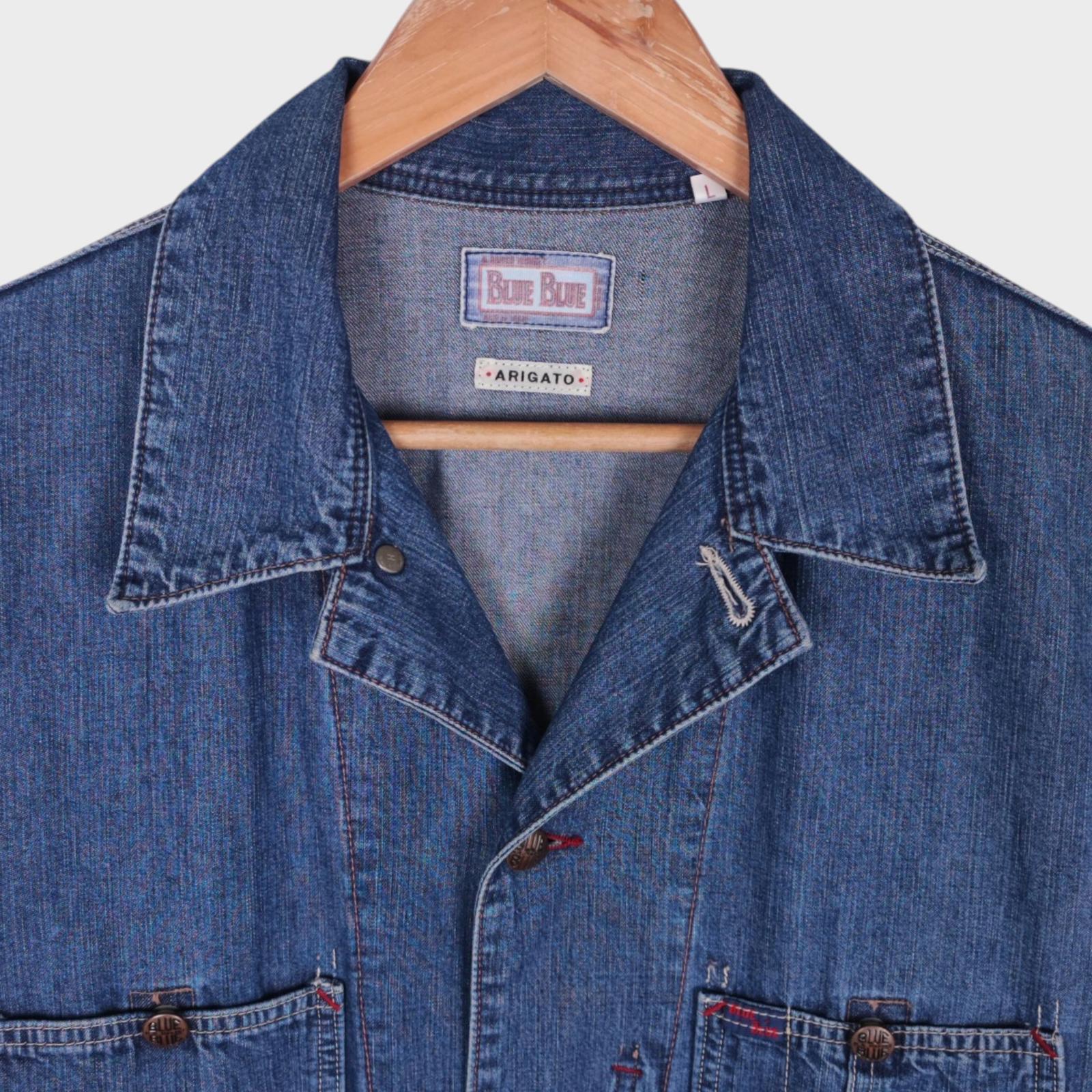 BLUE BLUE JAPAN Men's Made in Japan Blue Denim Chore Jacket