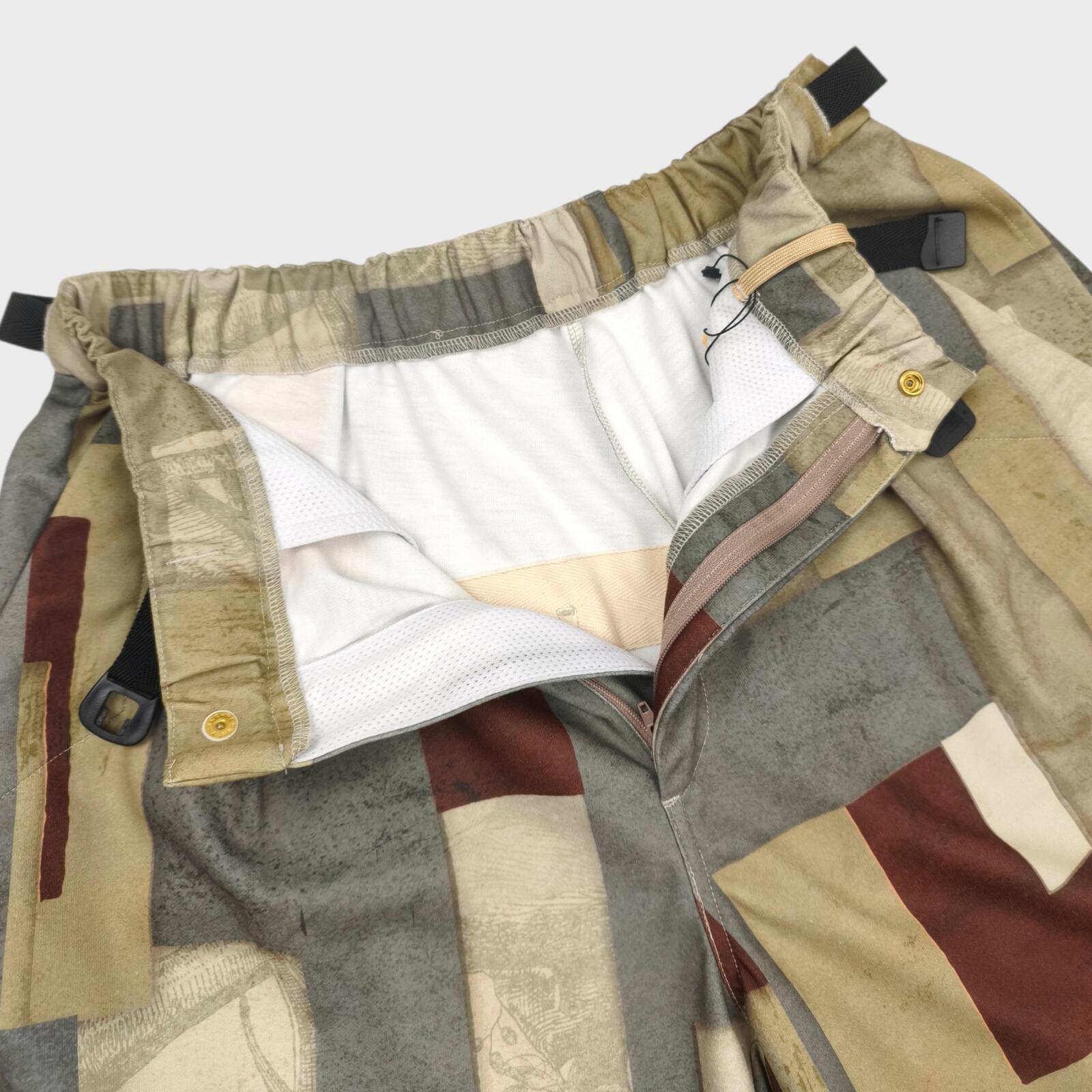 NORBIT BY HIROSHI NOZAWA Men's Geometric Print Aloha Shorts