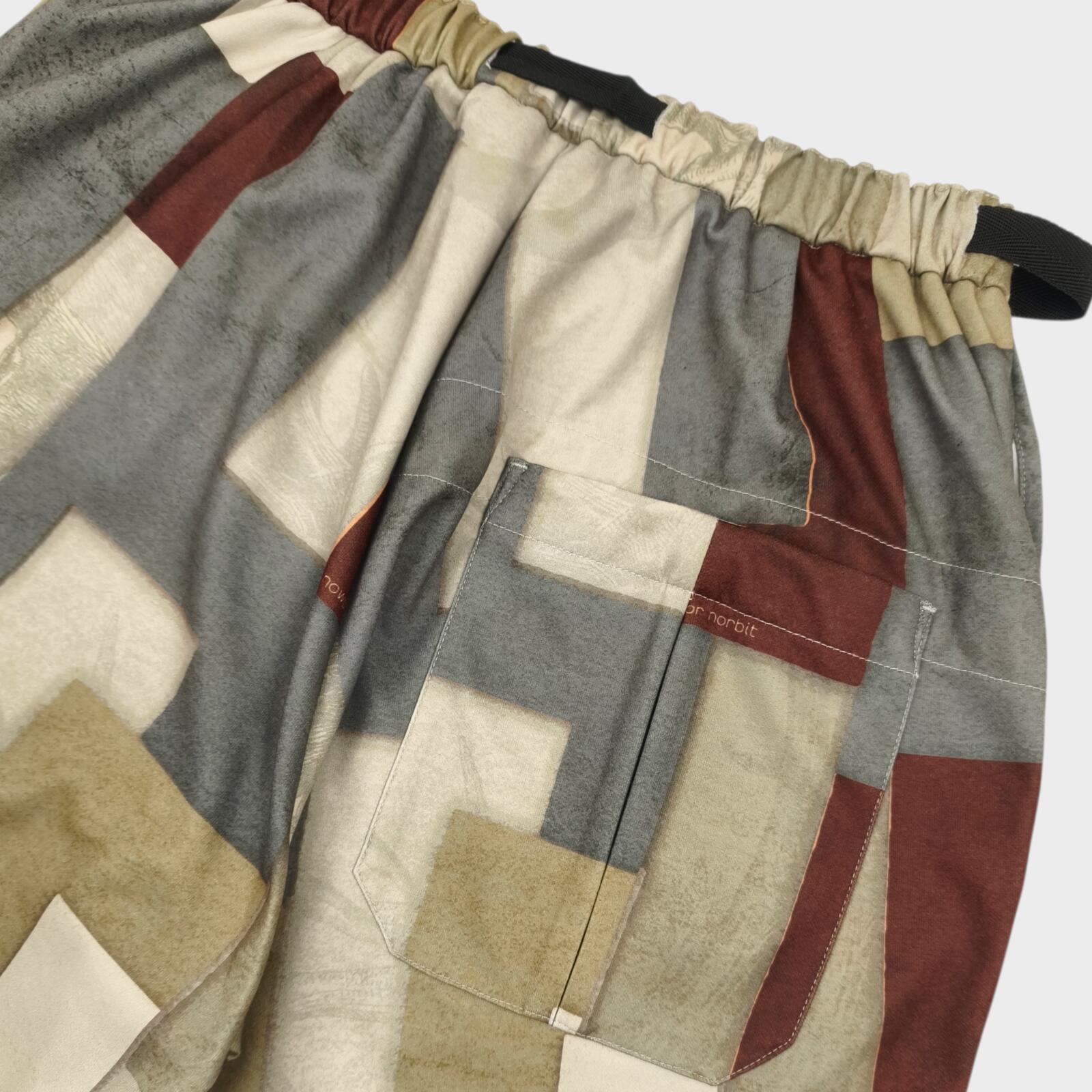 NORBIT BY HIROSHI NOZAWA Men's Geometric Print Aloha Shorts