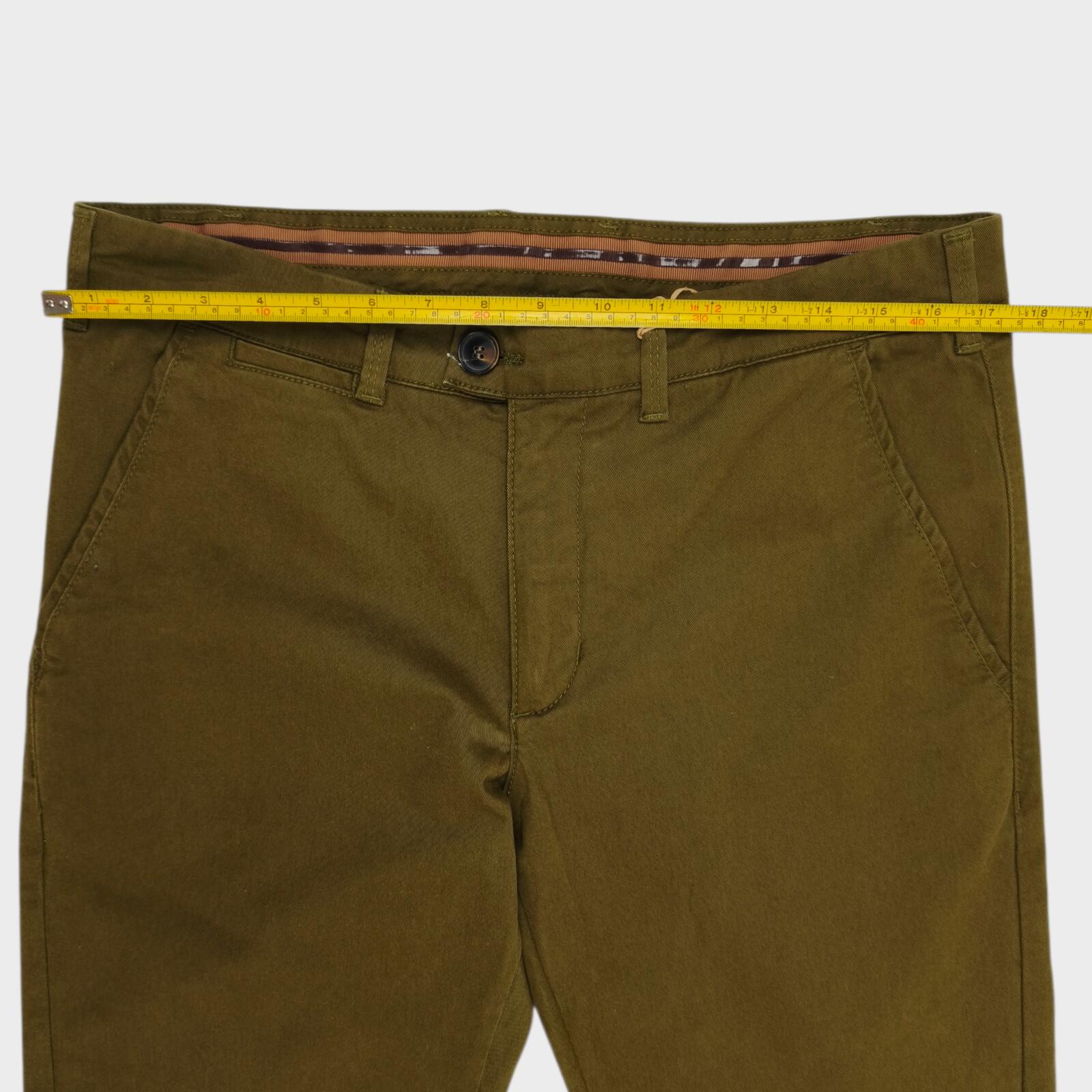 HARKILA Men's Olive Green Norberg Chino Trousers