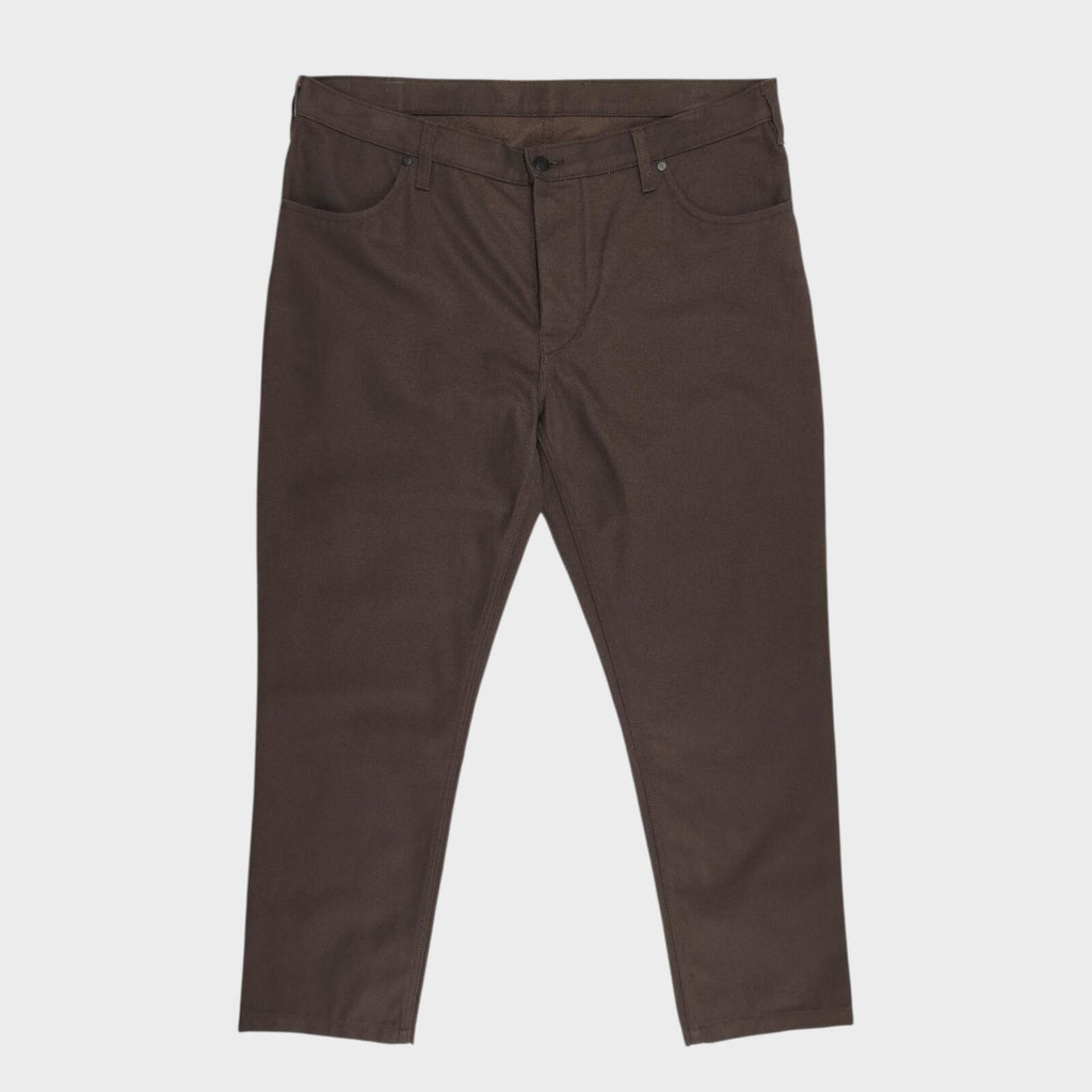 HEBTROCO Men's Made in England Brown Heavyweight Canvas Trousers