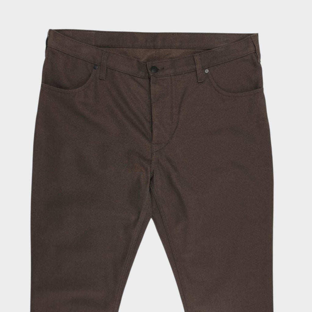 HEBTROCO Men's Made in England Brown Heavyweight Canvas Trousers