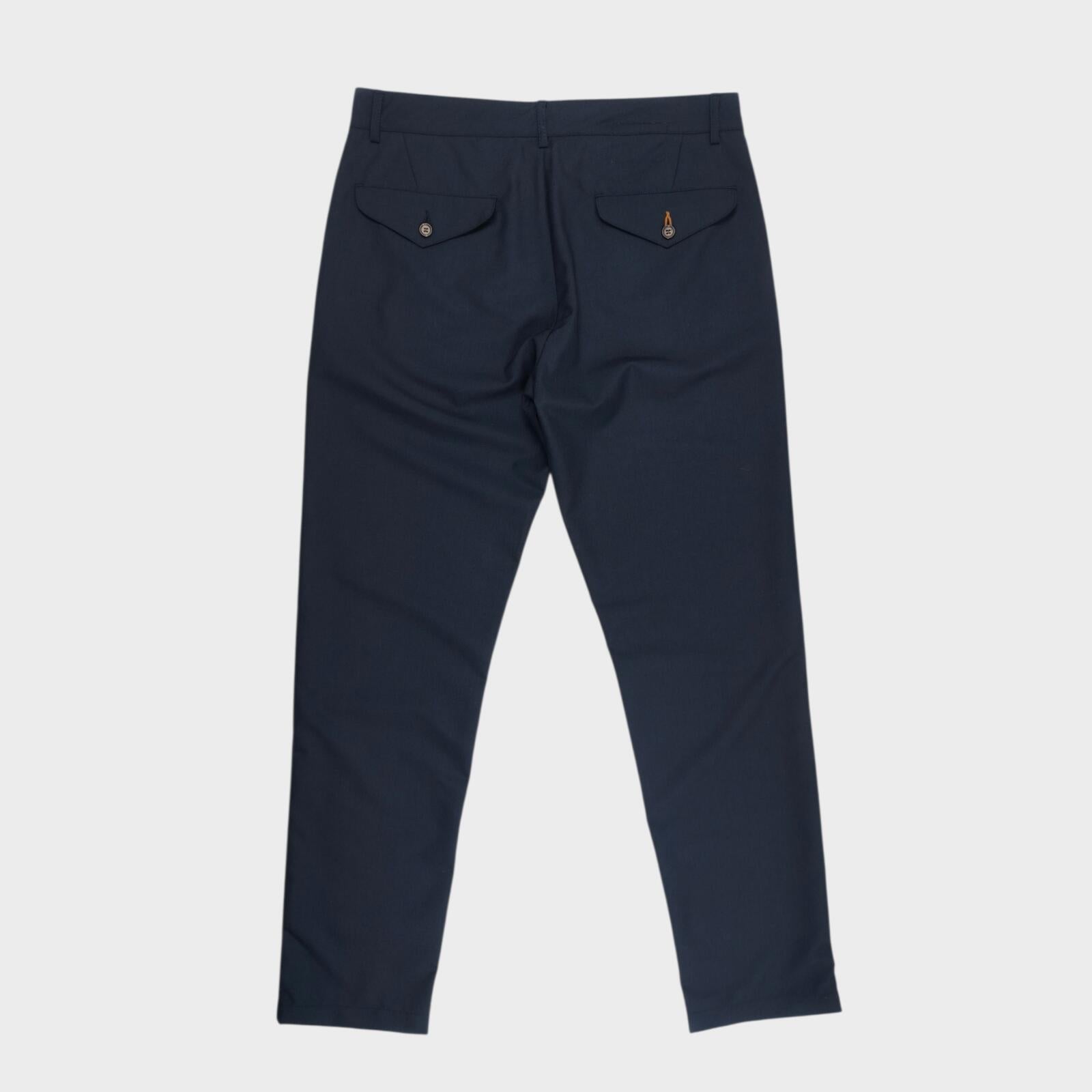UNIVERSAL WORKS Men's Navy Blue Lightweight Wool Blend Trousers