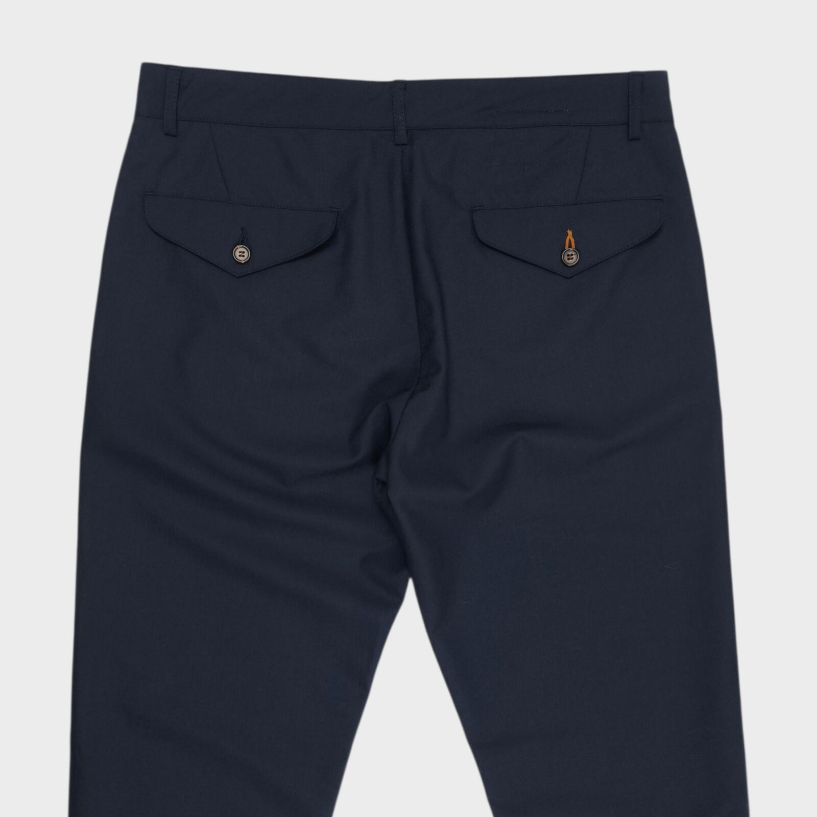 UNIVERSAL WORKS Men's Navy Blue Lightweight Wool Blend Trousers