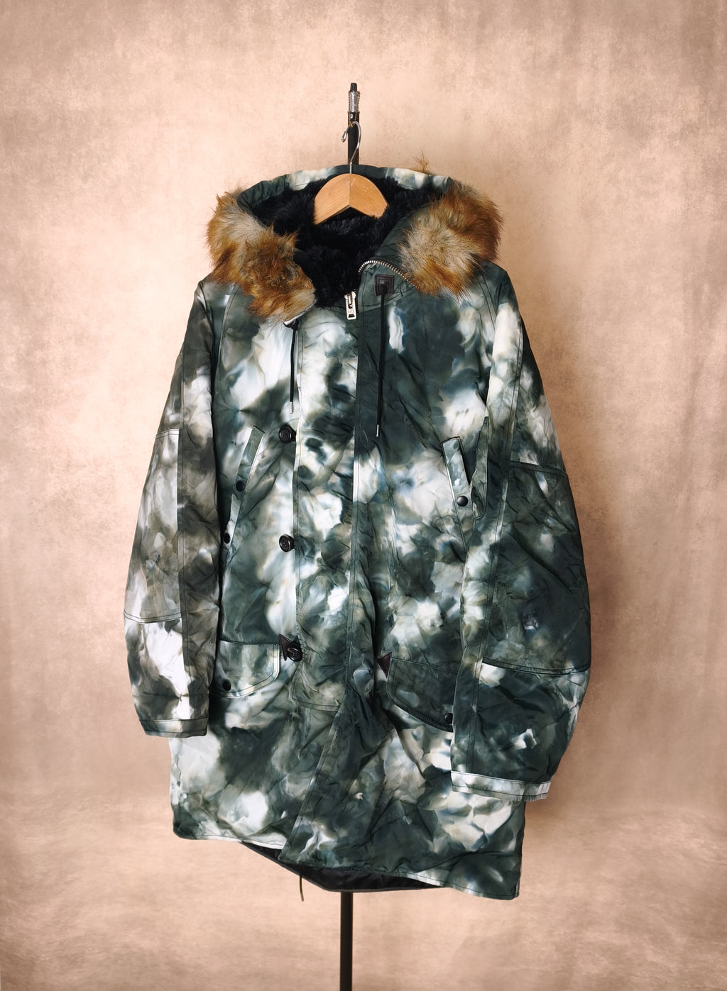 SUGARHILL Japan Men's Made in Japan Pour Camo N3-B Parka Coat
