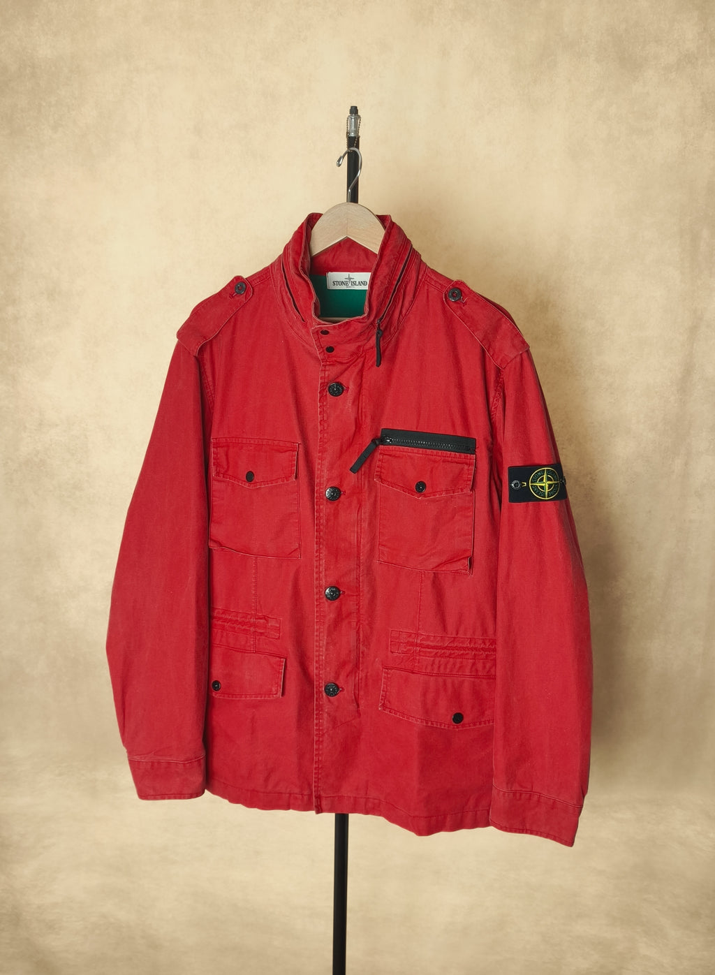 STONE ISLAND Men's Red 2013 Tela Stella Field Jacket