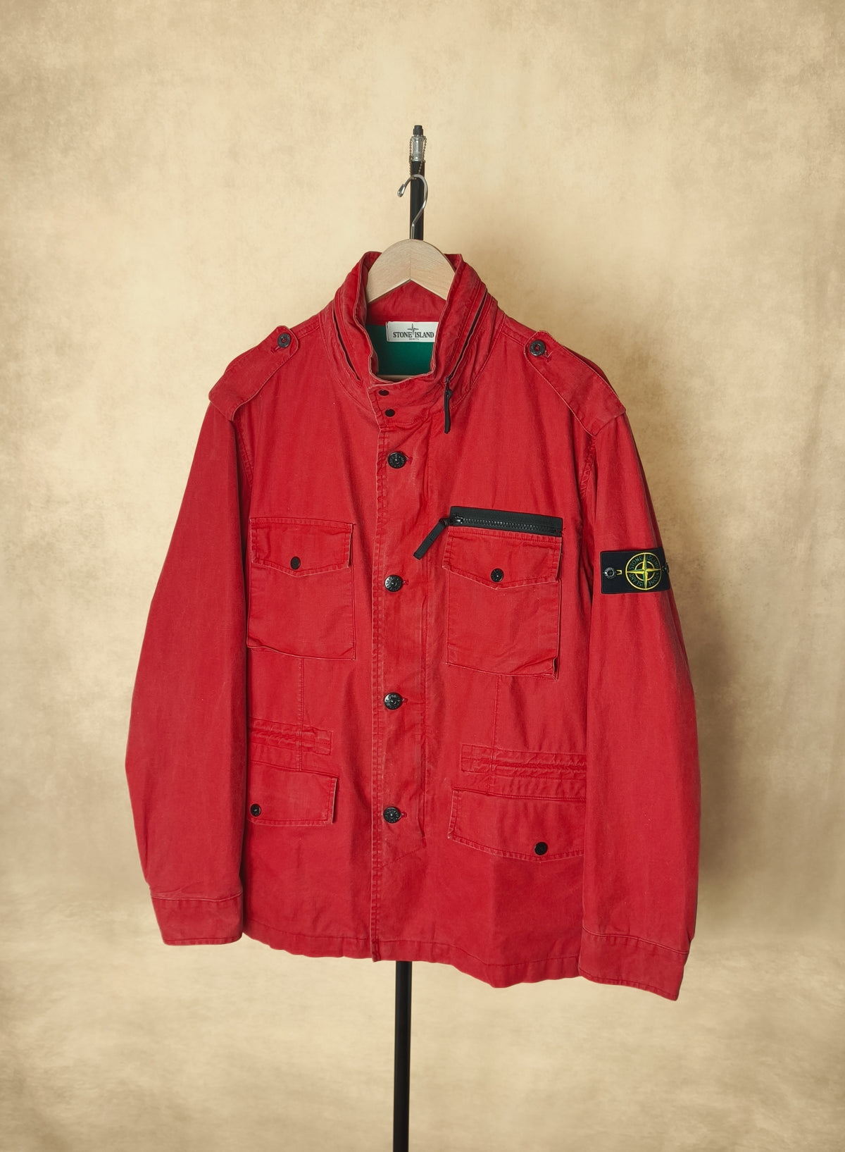 STONE ISLAND Men's Red 2013 Tela Stella Field Jacket