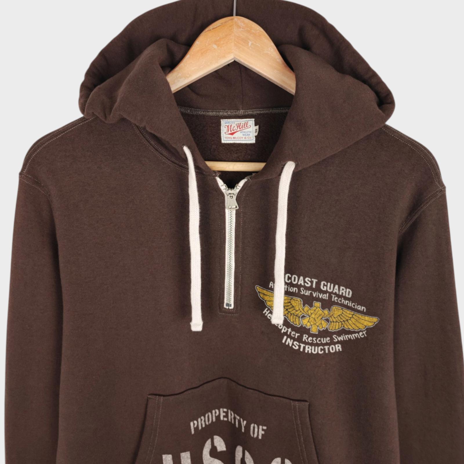 TOYS MCCOY McHill Sportswear Men's Made in Japan Brown USCG Hoodie
