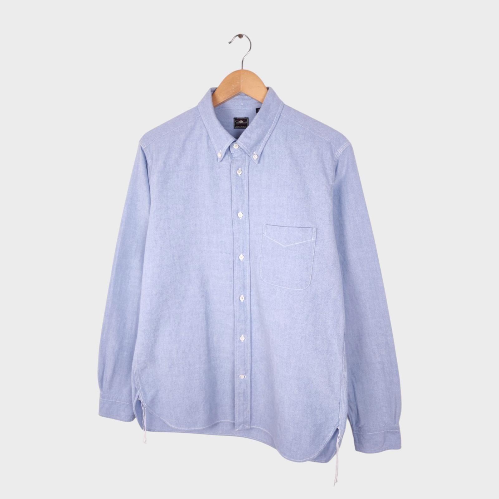 SUGAR CANE Men's Made in Japan Blue Button Down BD Shirt