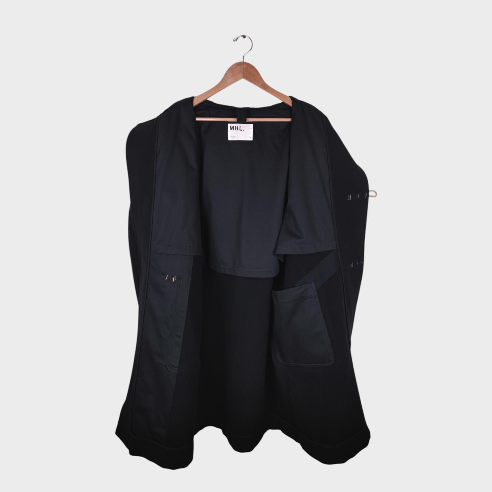 MHL MARGARET HOWELL Men's Heavyweight Wool Blend Hooded Duffle Coat