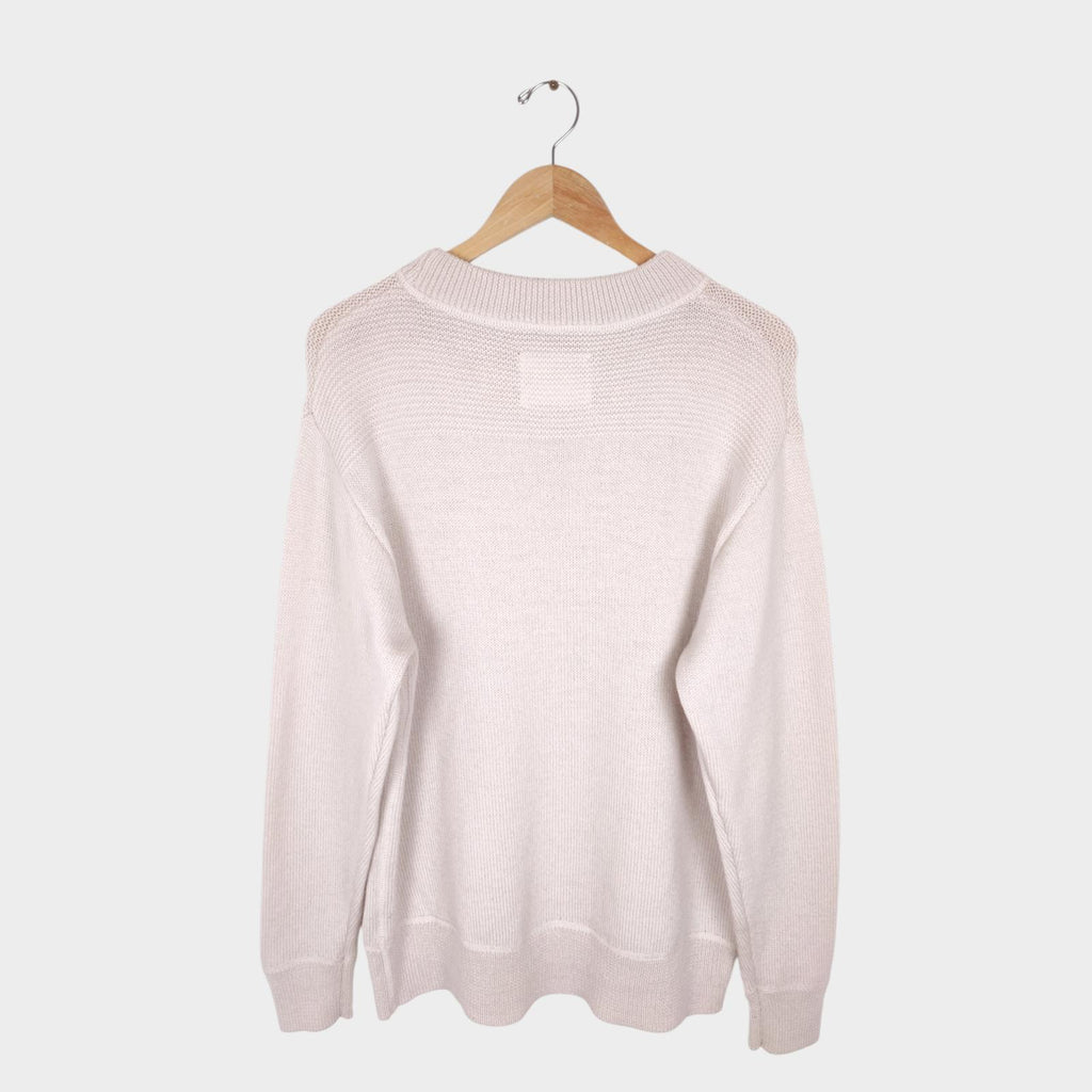 MHL MARGARET HOWELL Men's Cream 100% Wool Jumper