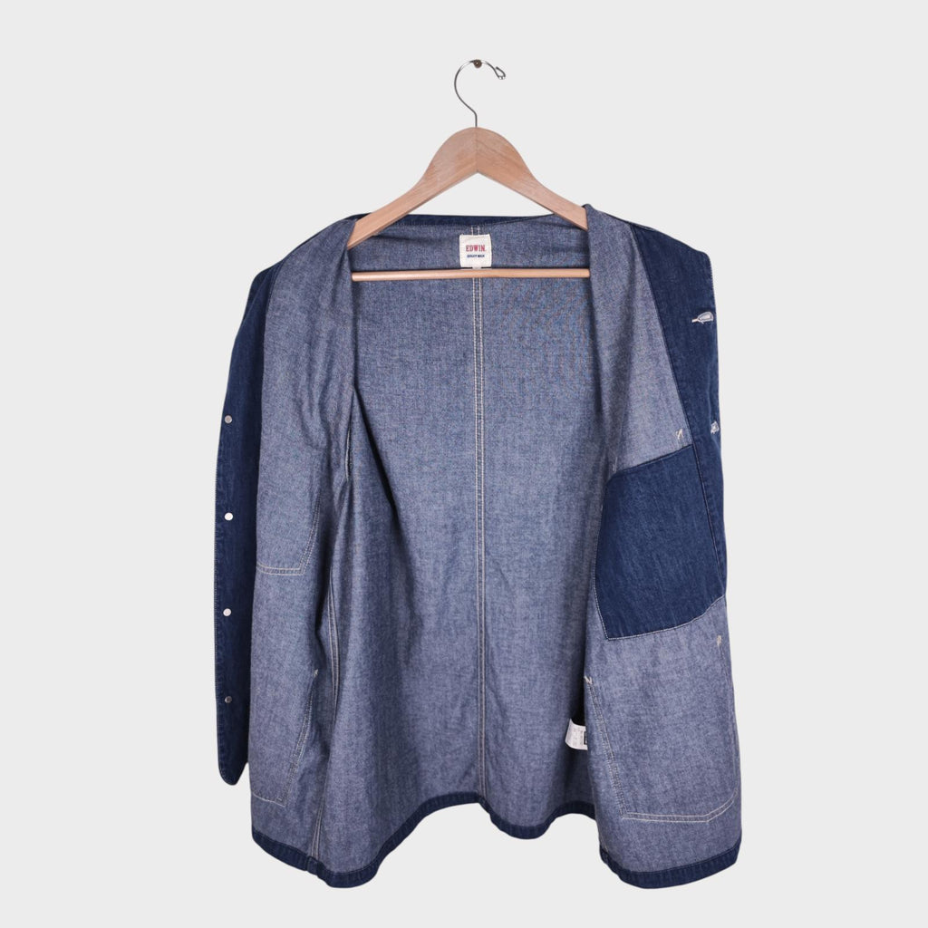 EDWIN Japan Men's Blue Denim Chore Jacket