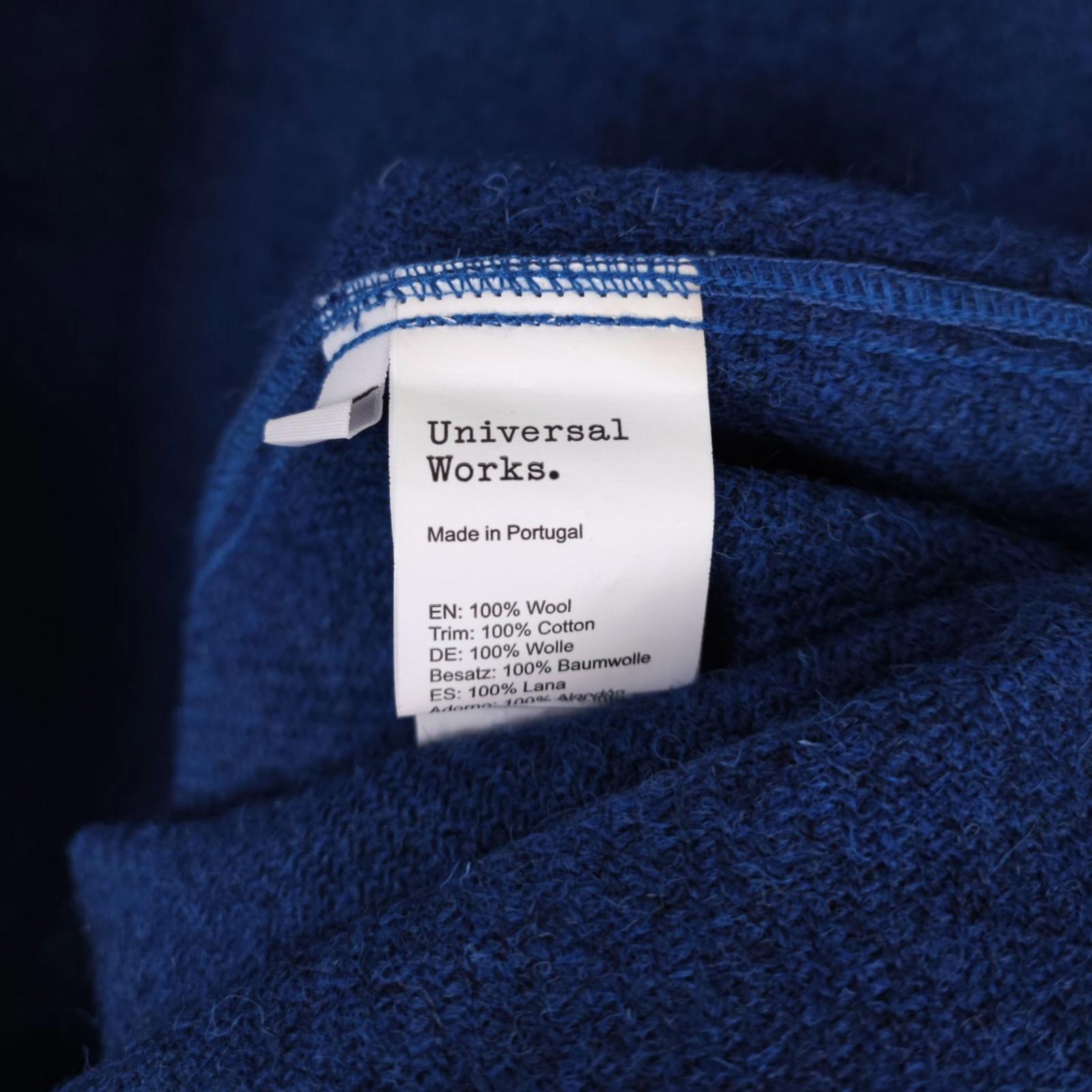 UNIVERSAL WORKS Men's Blue Harris Tweed 100% Wool Easy Jacket