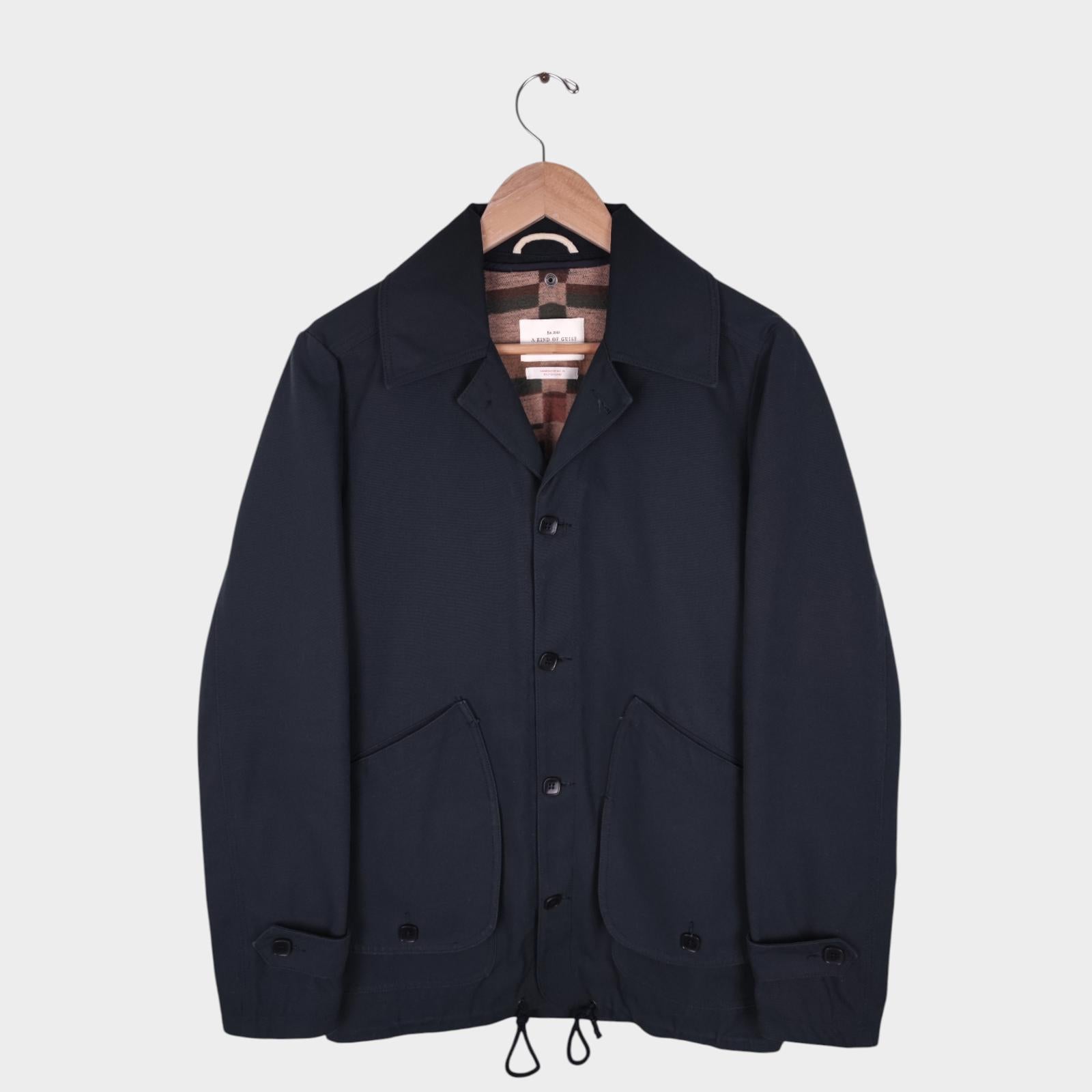 A KIND OF GUISE Men's Made in Germany Canvas Detachable Liner Utility Jacket