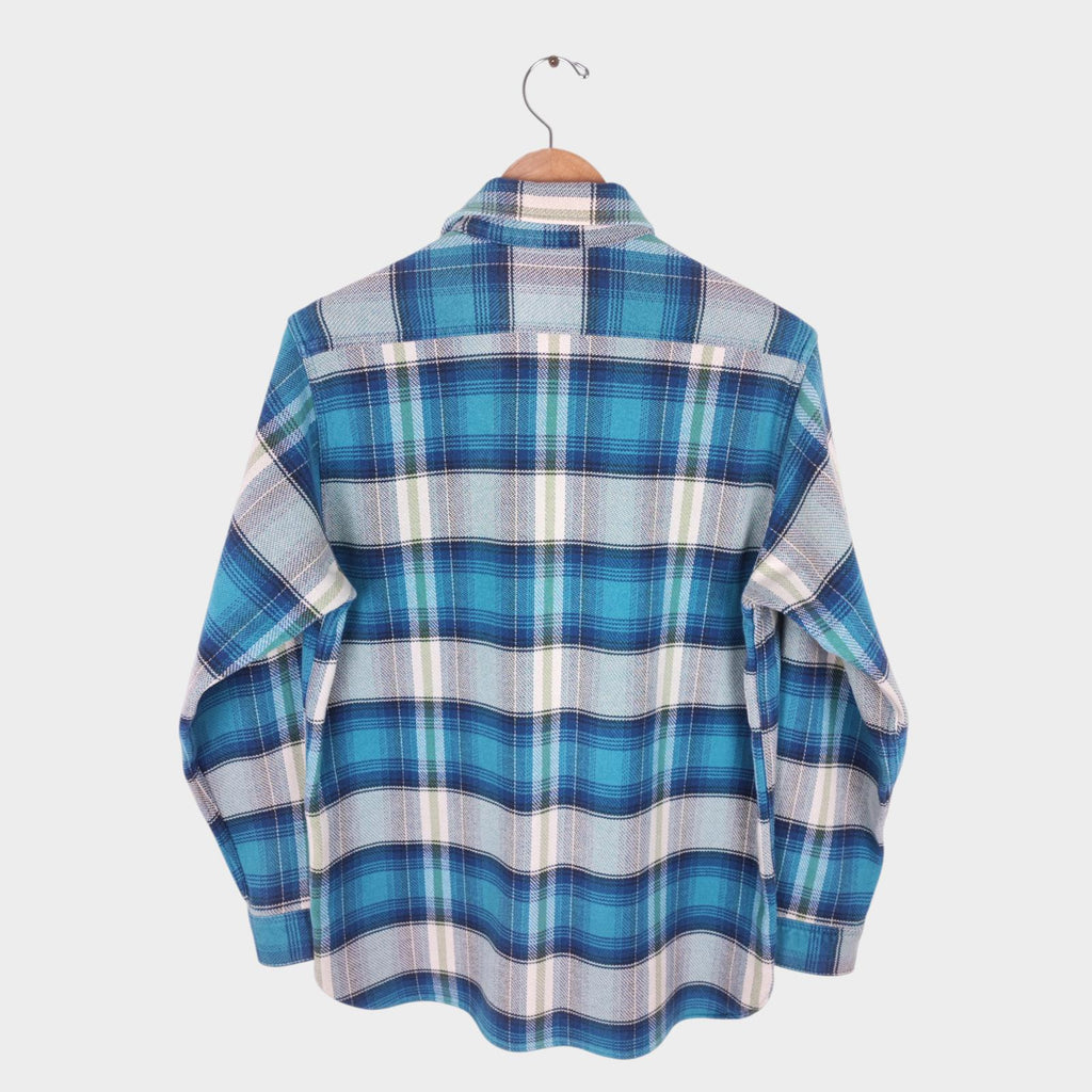 SUGAR CANE Men's Made in Japan Knitted Checked Hunting Shirt