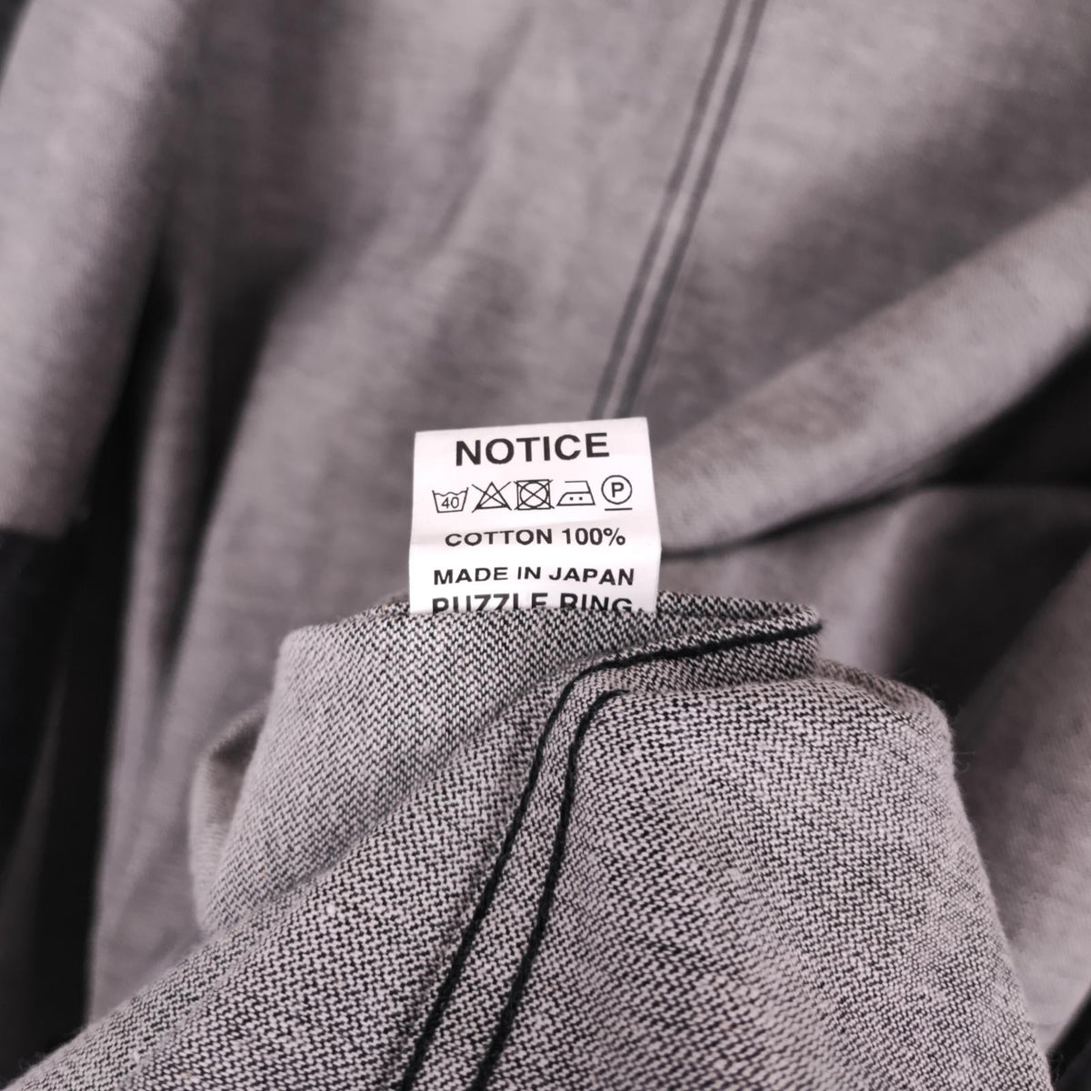 SASSAFRAS Men's Made in Japan Grey Denim Sprayer Chore Jacket
