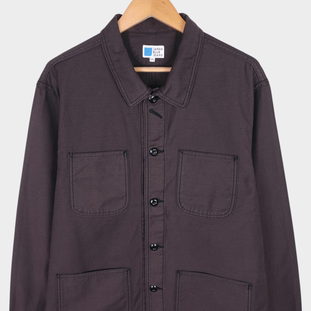 JAPAN BLUE JEANS Men's Made in Japan Aubergine Moleskin Chore Jacket