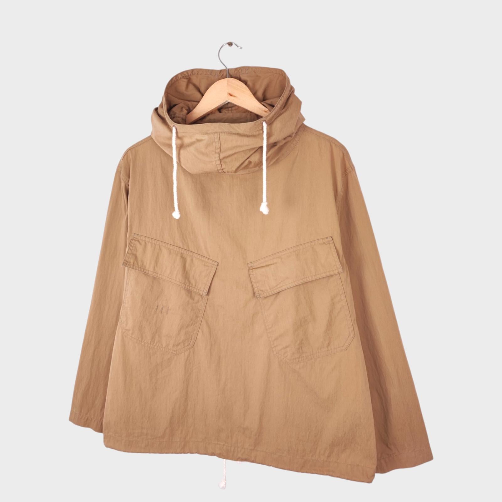 SPELLBOUND Men Made in Japan Beige Oversized Military Smock Anorak Jacket