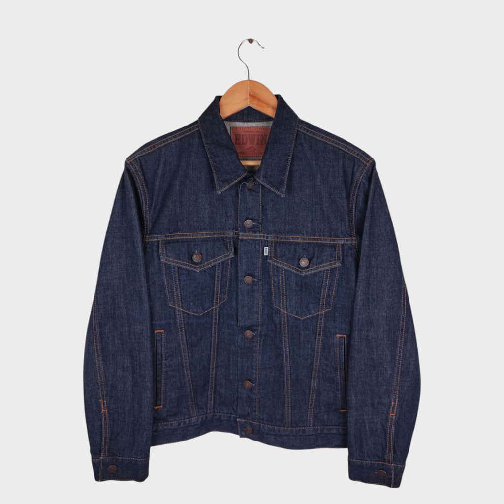 EDWIN Japan Men's Blue Denim Trucker Jacket