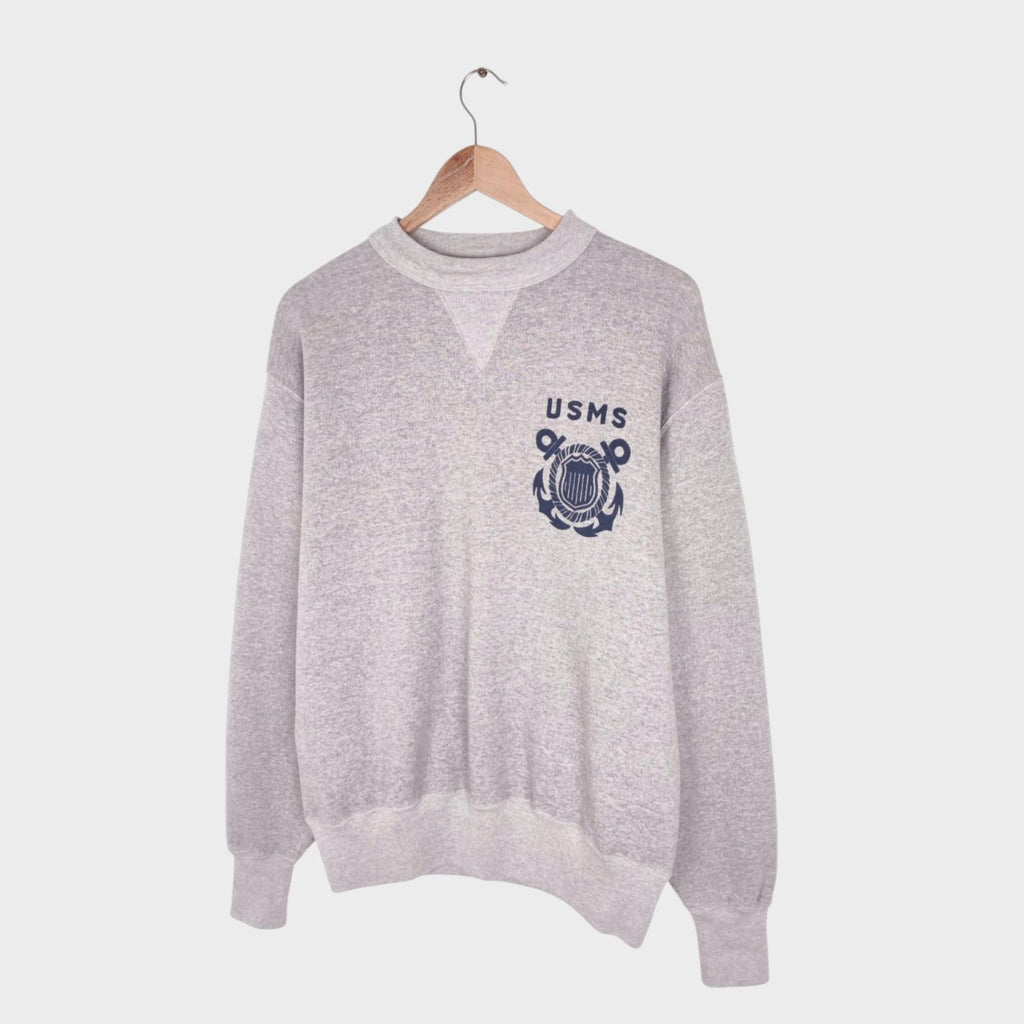 CUSHMAN Men's Grey Made in Japan USMS Sweatshirt