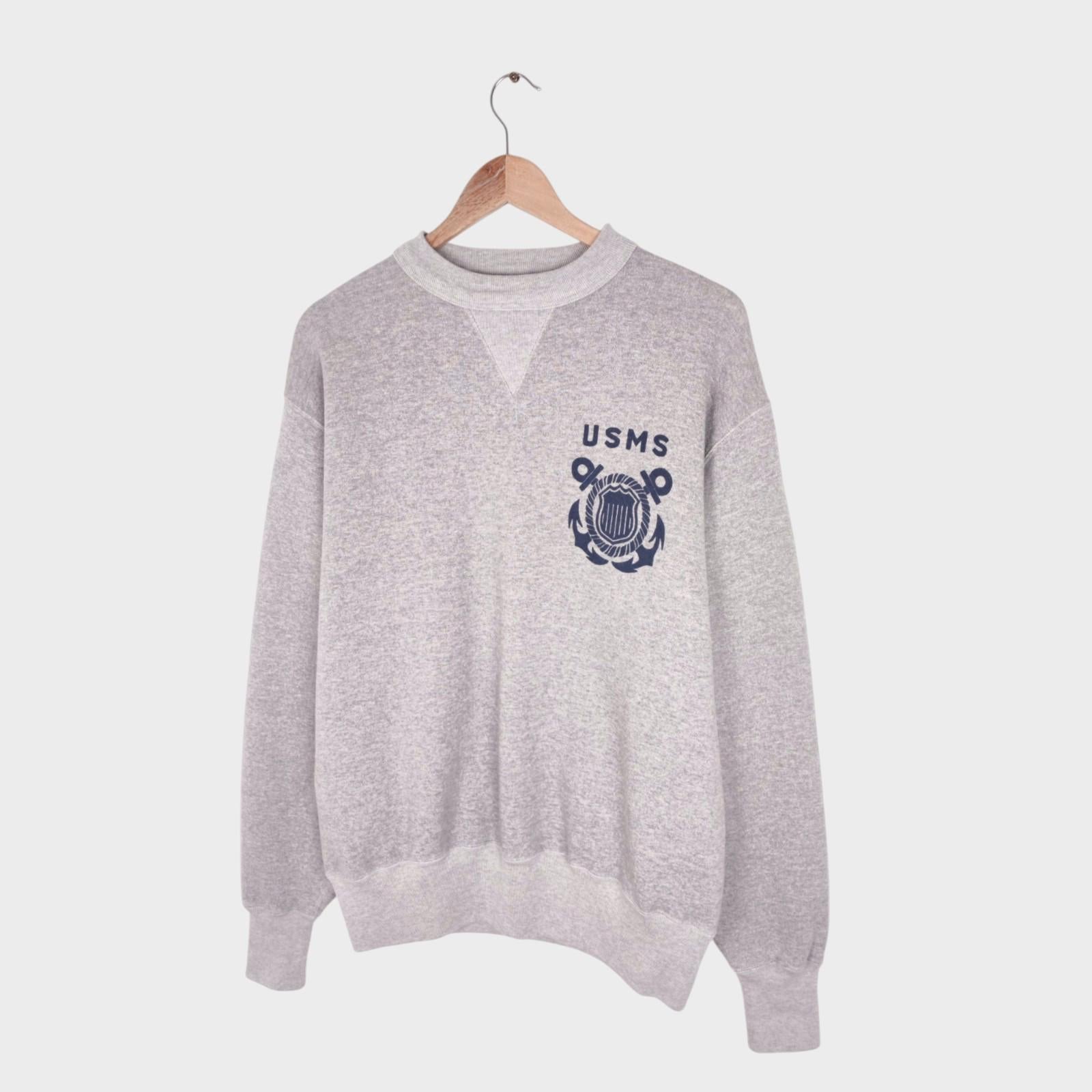 CUSHMAN Men's Grey Made in Japan USMS Sweatshirt