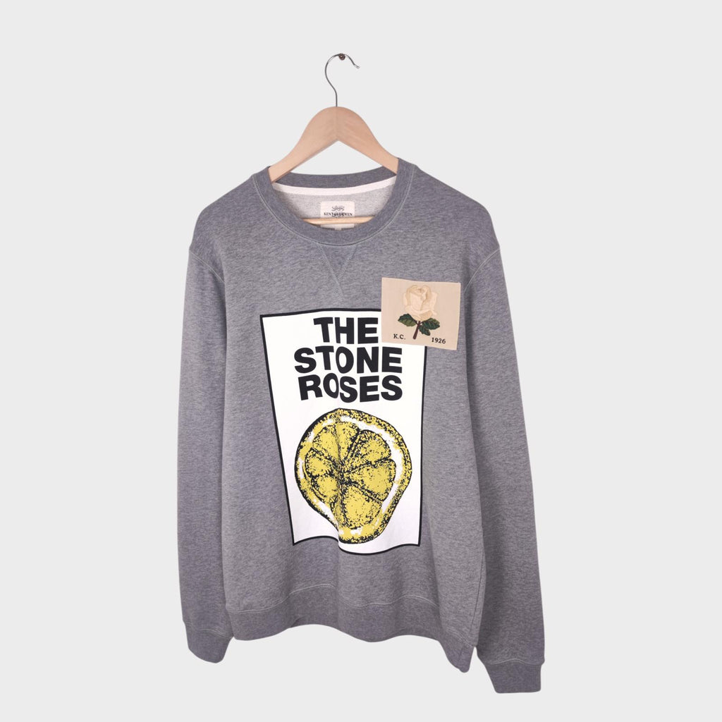 KENT & CURWEN Men's Grey Limited Edition 'The Stone Roses' Sweatshirt