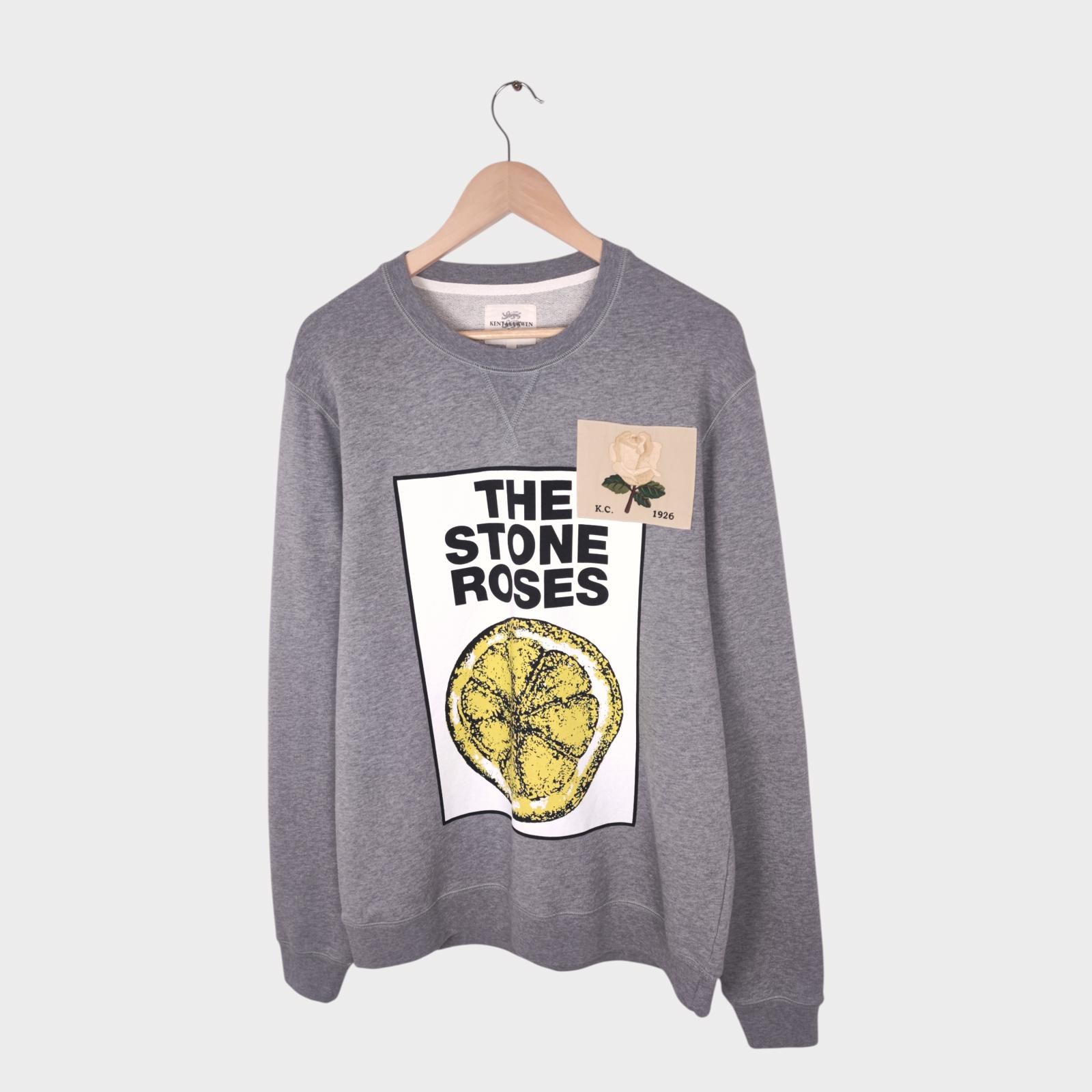 KENT & CURWEN Men's Grey Limited Edition 'The Stone Roses' Sweatshirt