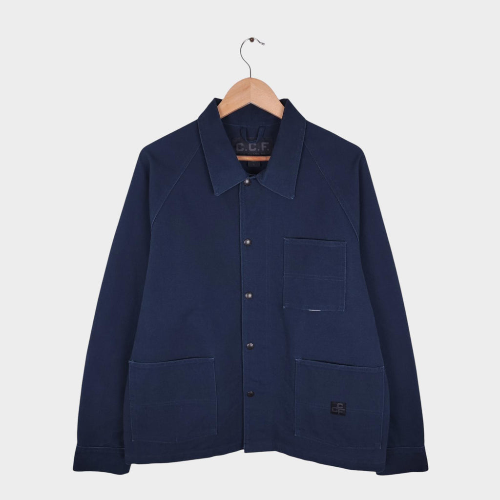 FILSON Men's Navy Blue Duck Canvas Cotton Chore Jacket