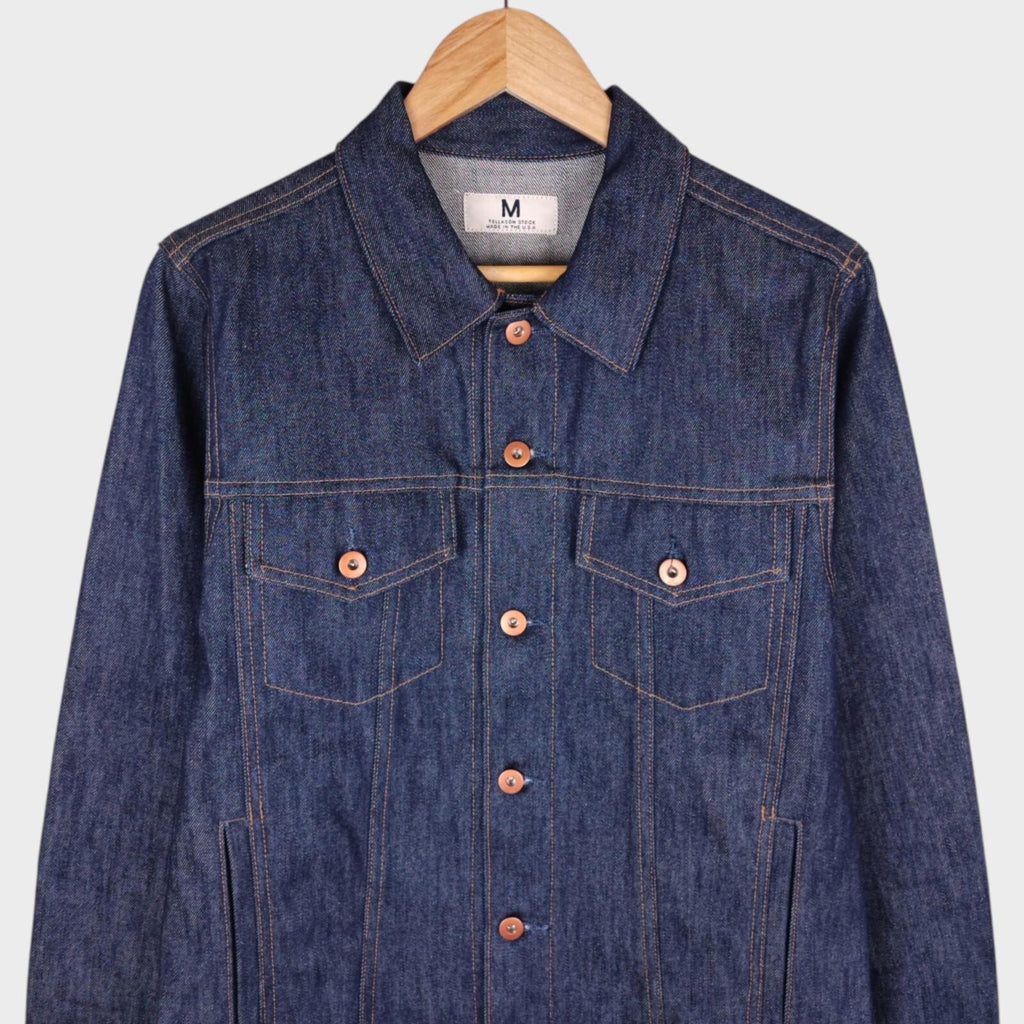 TELLASON Men's Blue Denim Made in USA Jacket