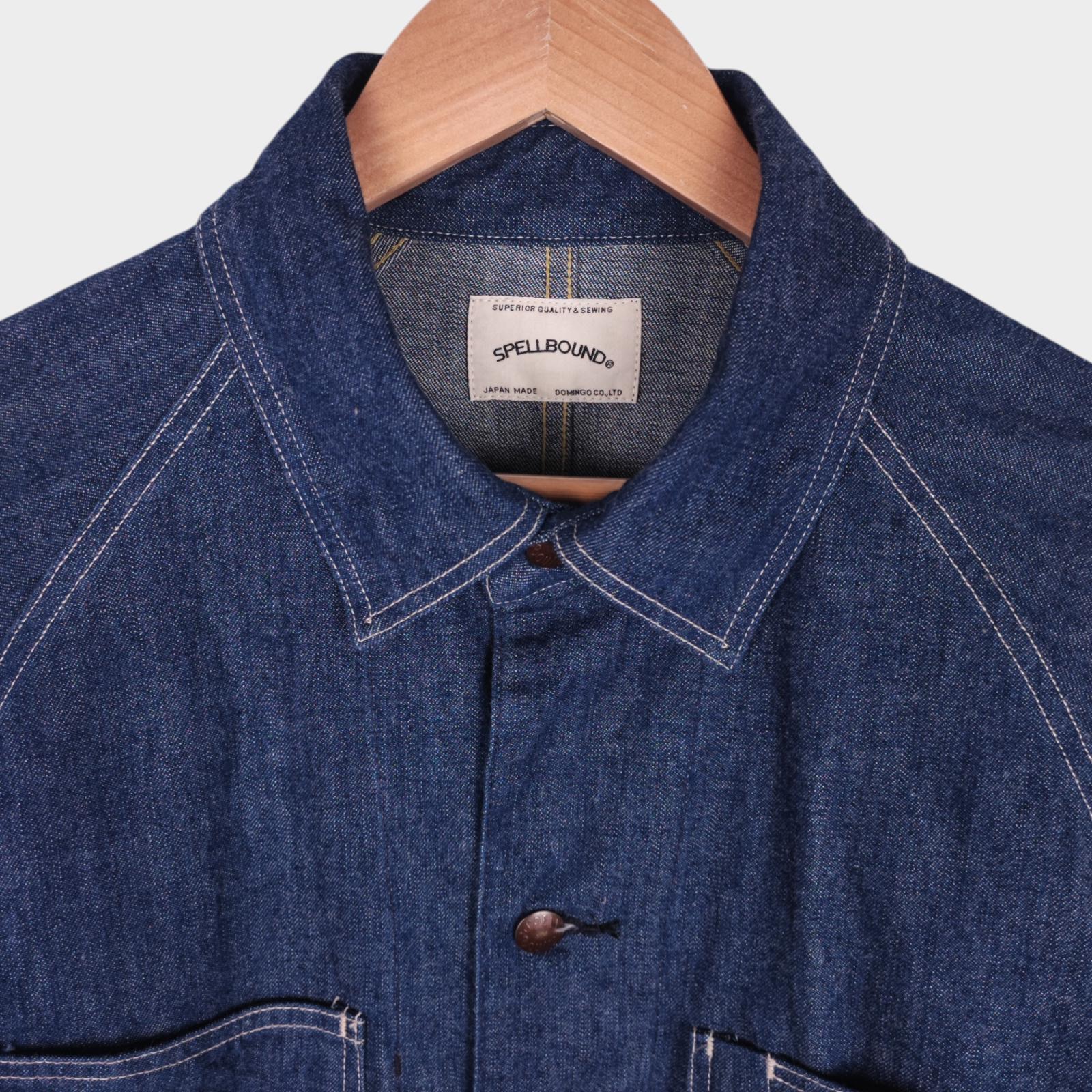 SPELLBOUND Men's Made in Japan Blue Denim Chore Jacket