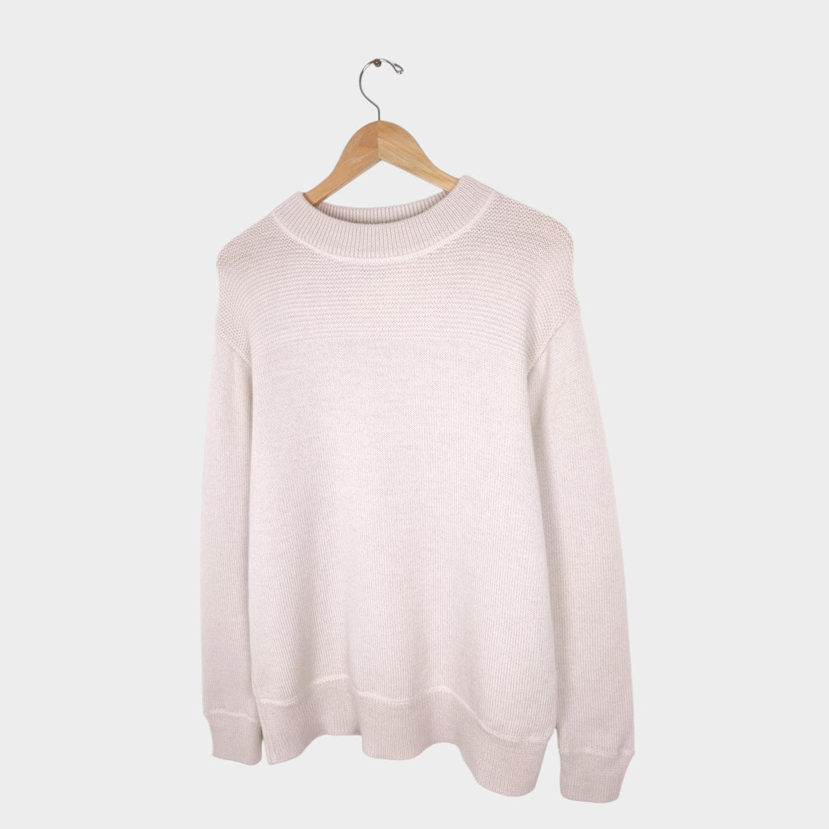 MHL MARGARET HOWELL Men's Cream 100% Wool Jumper