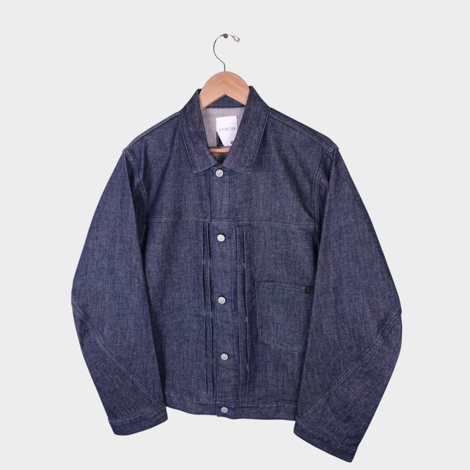 EDWIN Japan Men's Blue Denim E-Function Trucker Jacket