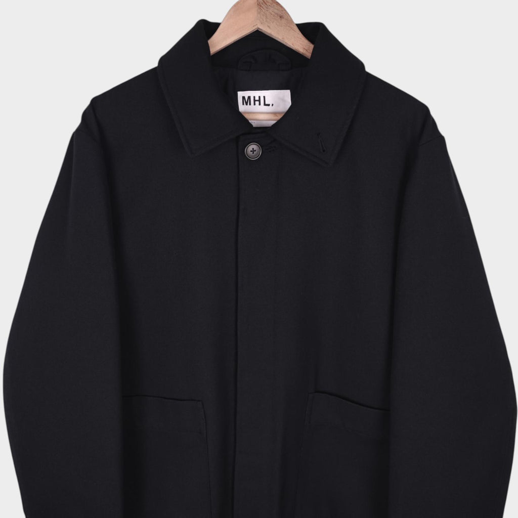 MHL MARGARET HOWELL Men's Black Cotton/Wool Jacket