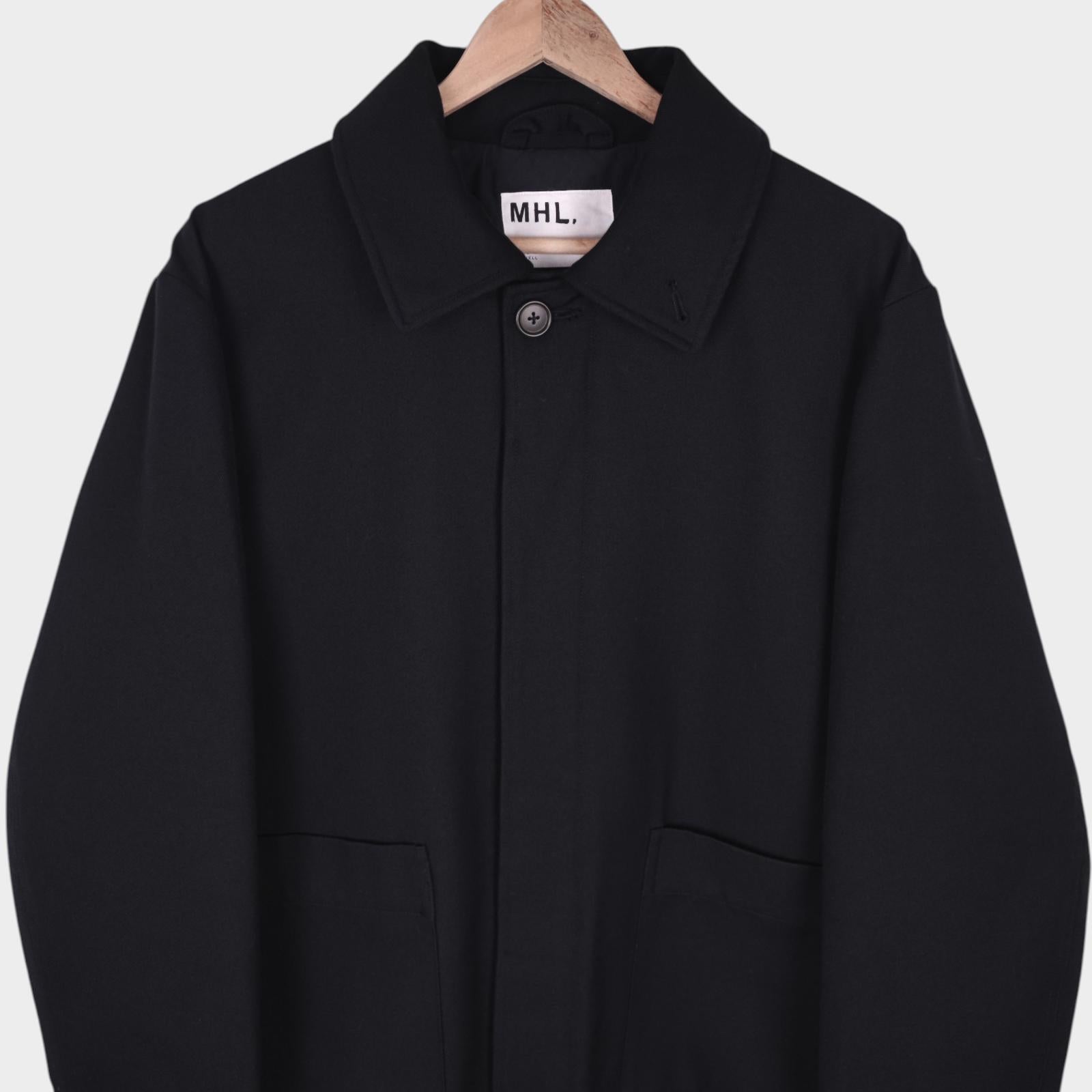 MHL MARGARET HOWELL Men's Black Cotton/Wool Jacket
