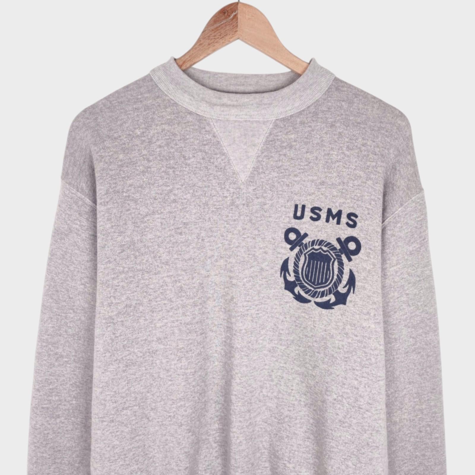 CUSHMAN Men's Grey Made in Japan USMS Sweatshirt
