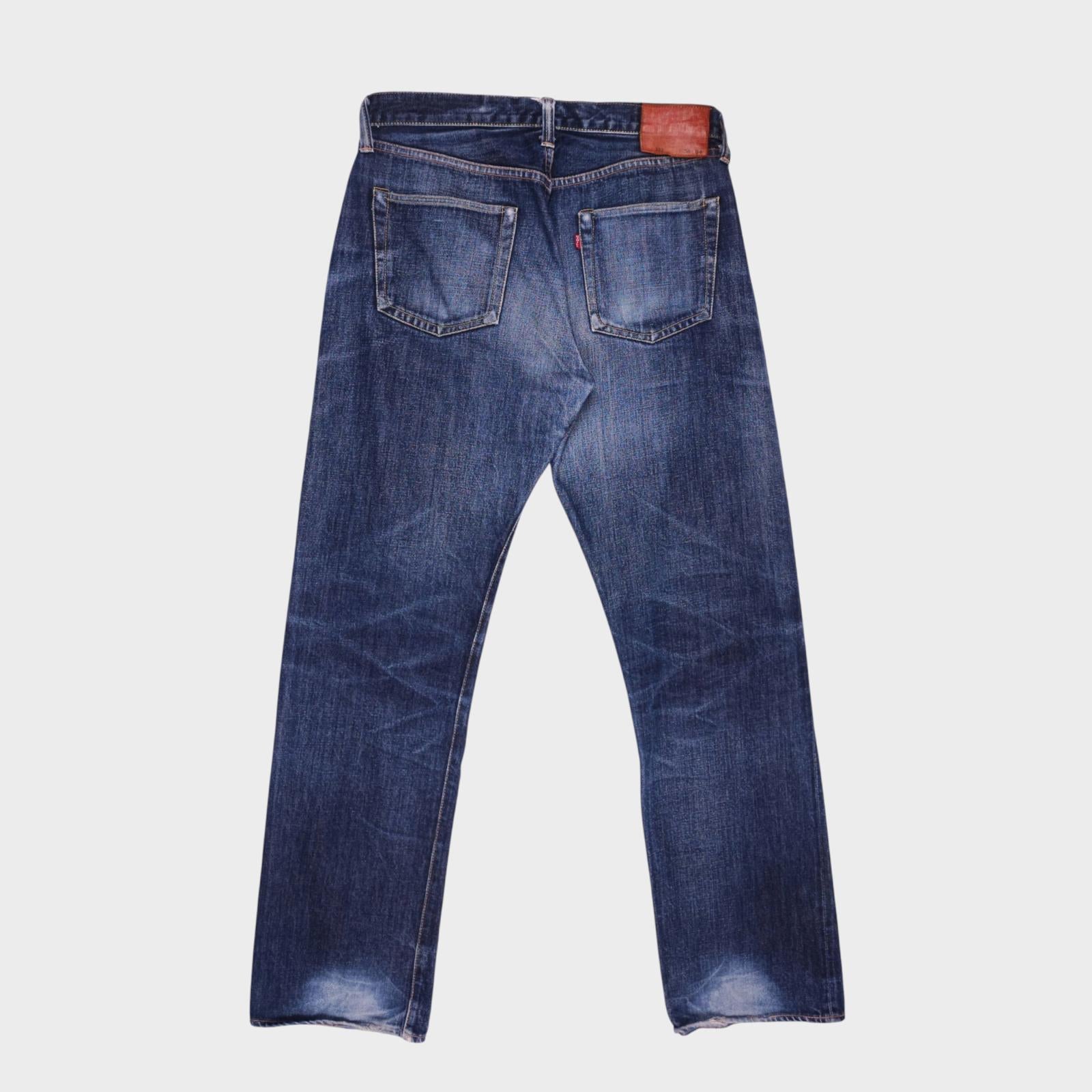 TOYS MCCOY Men's McHill Overalls Made in Japan Blue Selvedge Denim Jeans