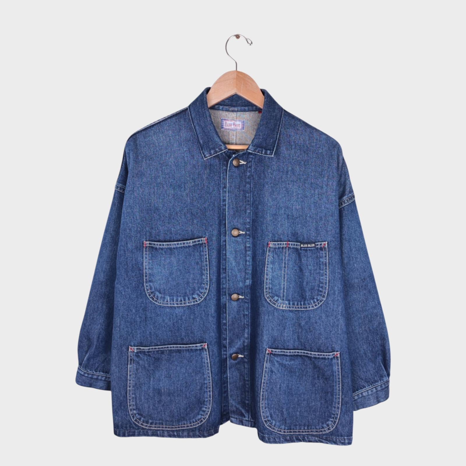 BLUE BLUE JAPAN Men's Made in Japan Blue Denim Chore Jacket