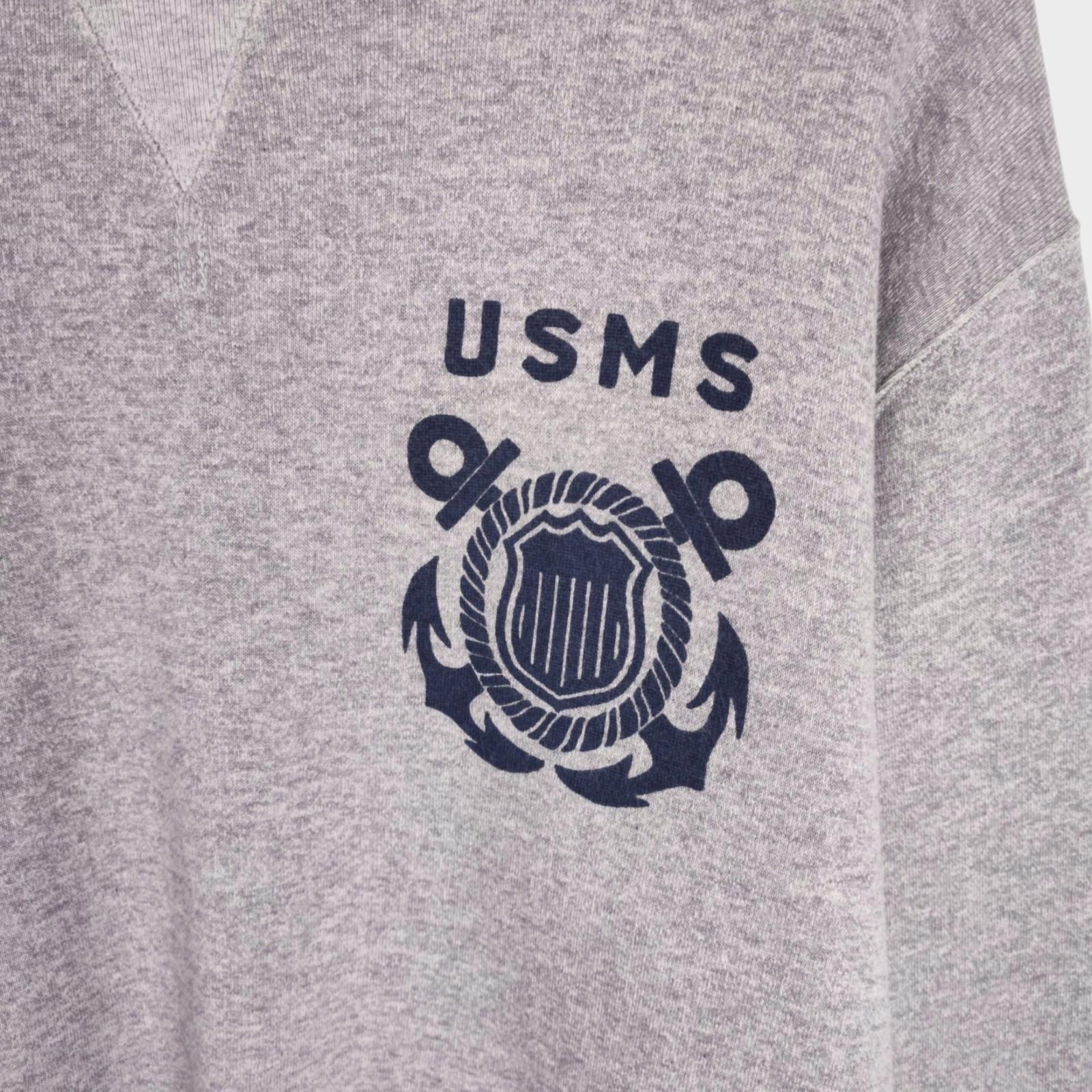 CUSHMAN Men's Grey Made in Japan USMS Sweatshirt