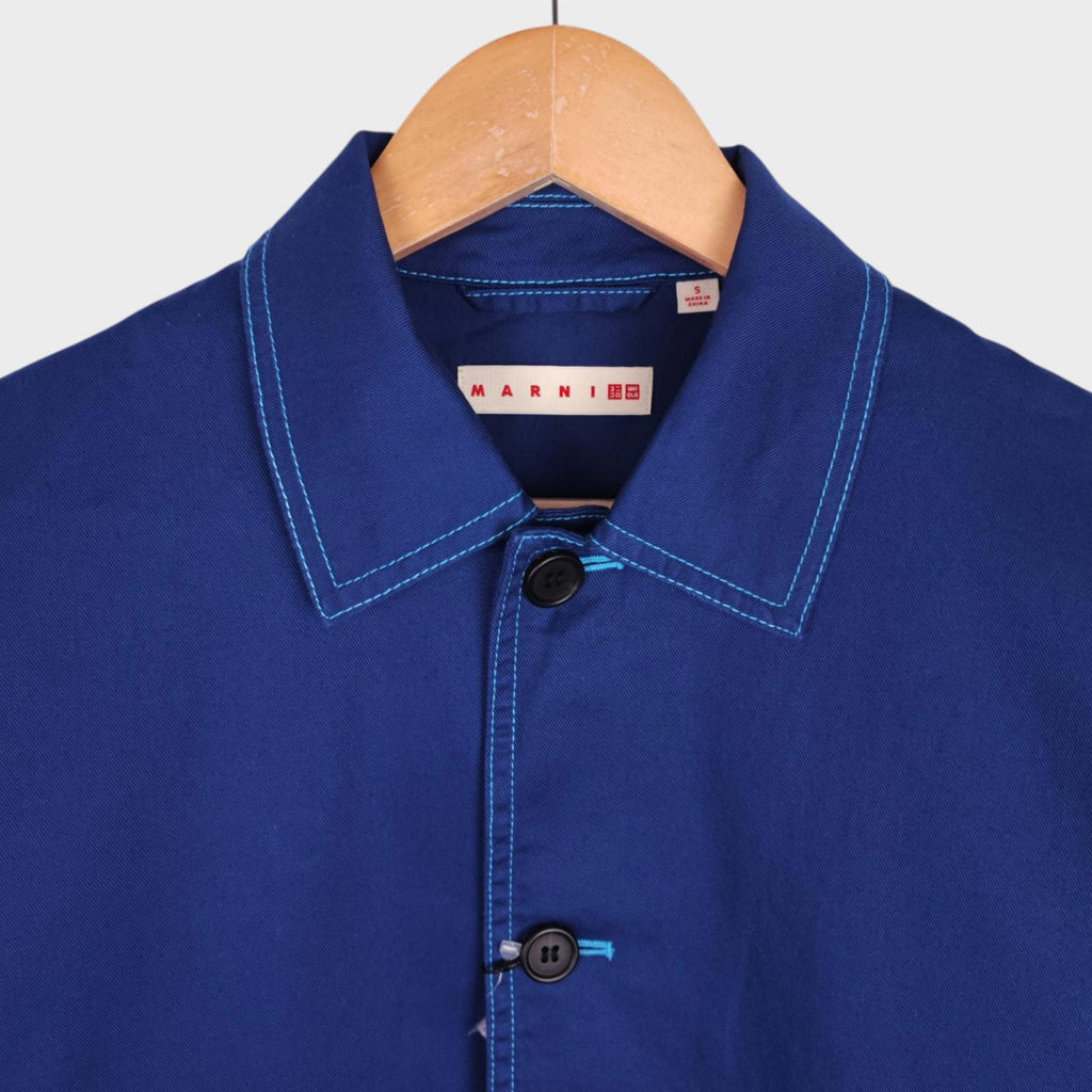 MARNI x UNIQLO Men's Blue Cotton Twill Chore Jacket