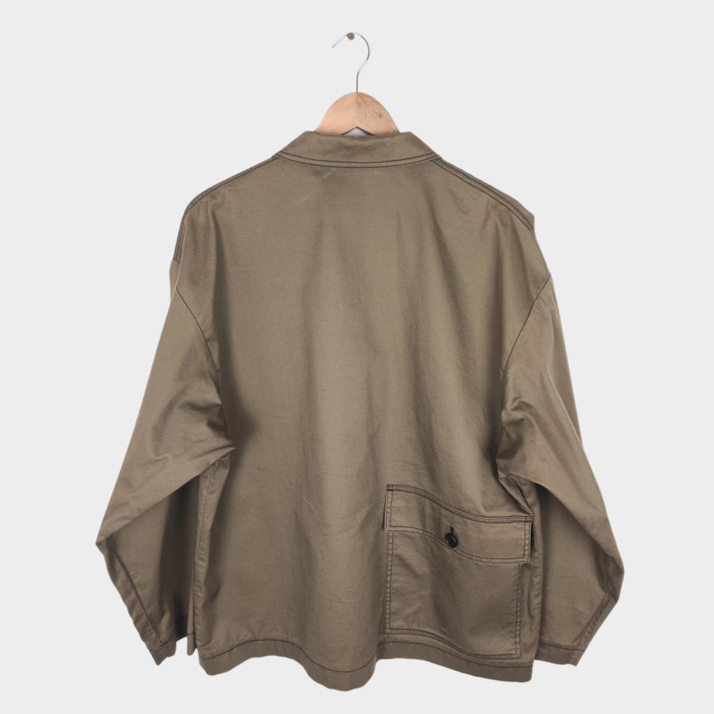MARNI x UNIQLO Men's Khaki Green Cotton Twill Chore Jacket