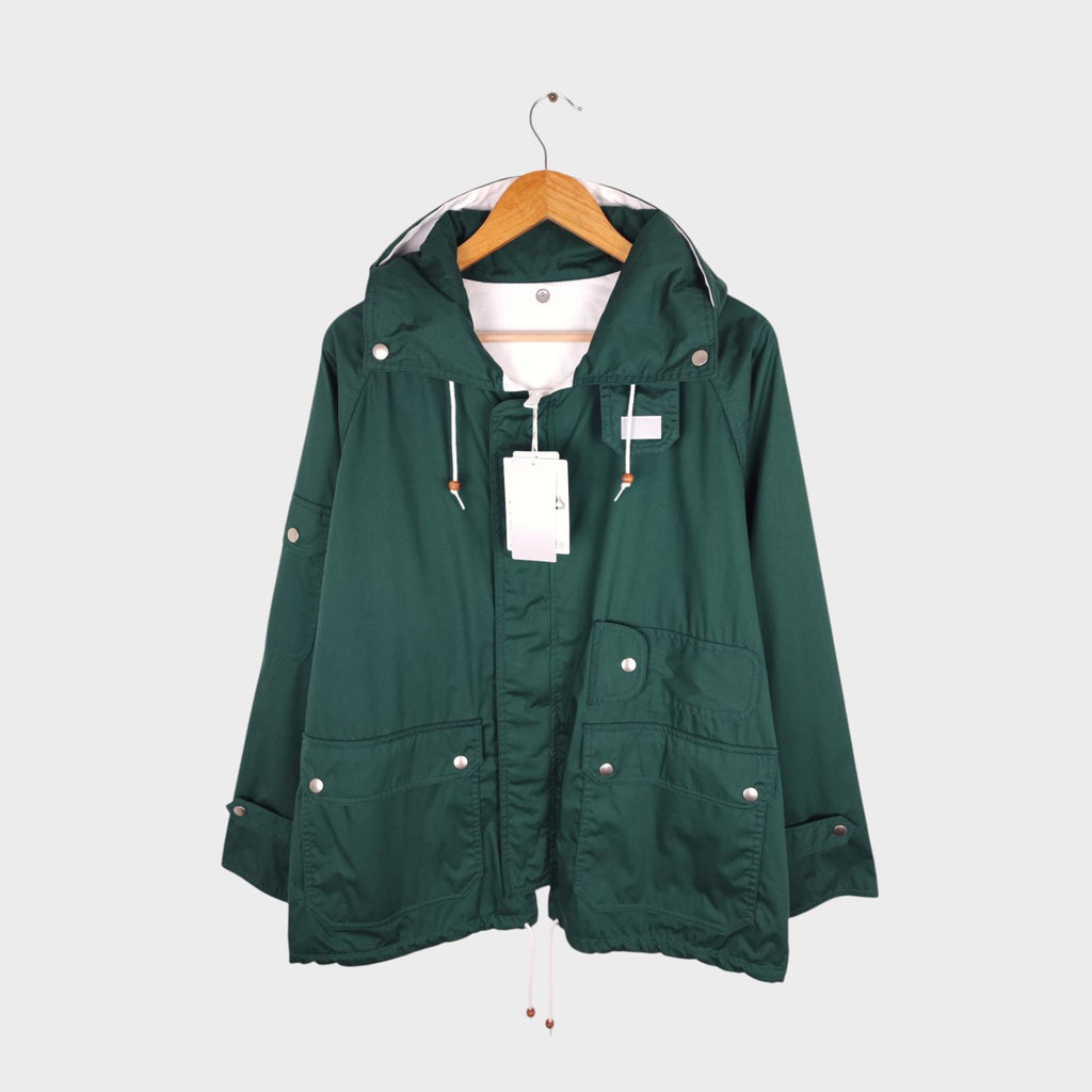 BEAMS PLUS Men's Green 3 Layer Sailing Parka Jacket