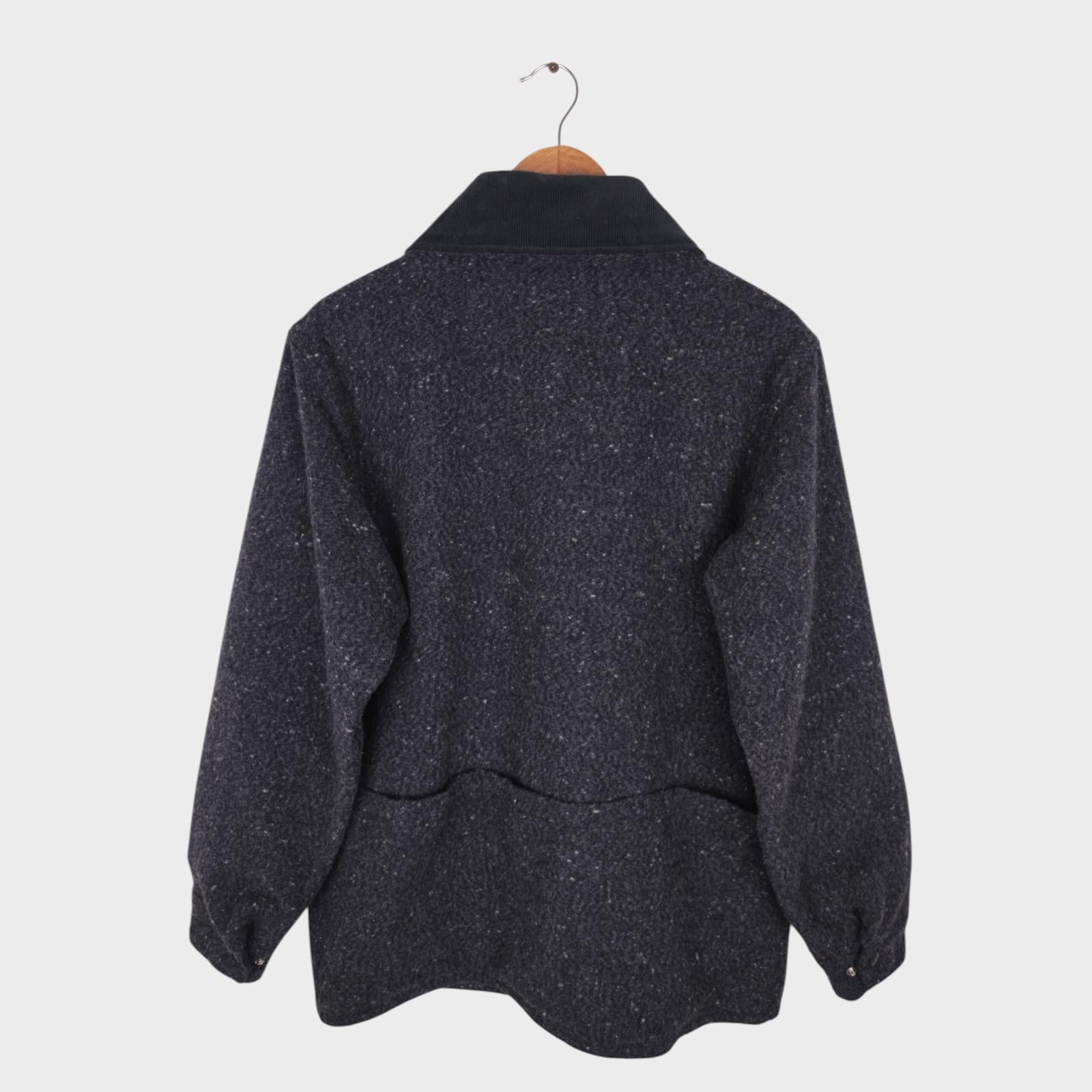 SASSAFRAS Men's Made in Japan Wool Blend Leaf Pruner Tube Jacket
